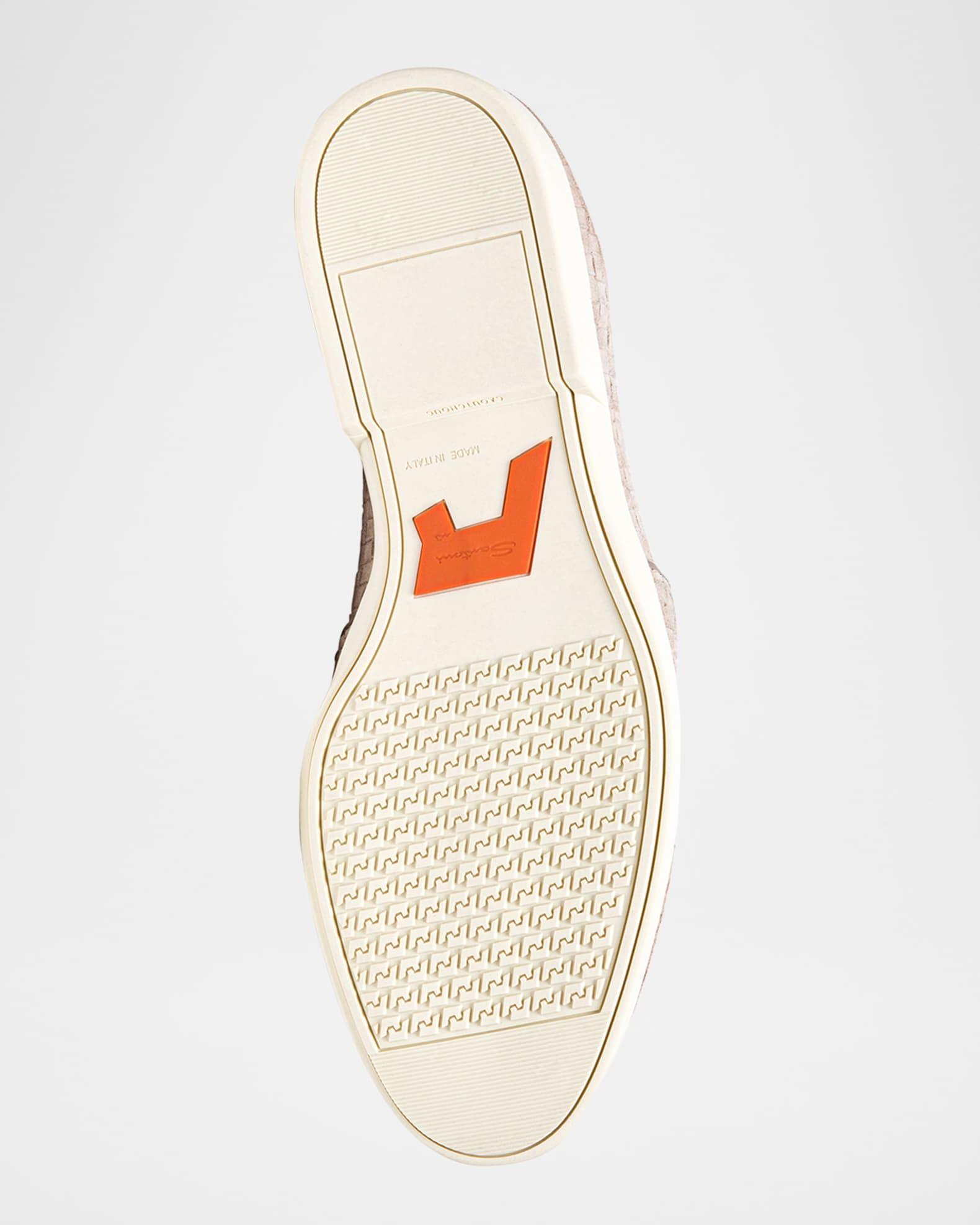 Men's Theo Woven Suede Loafers Product Image