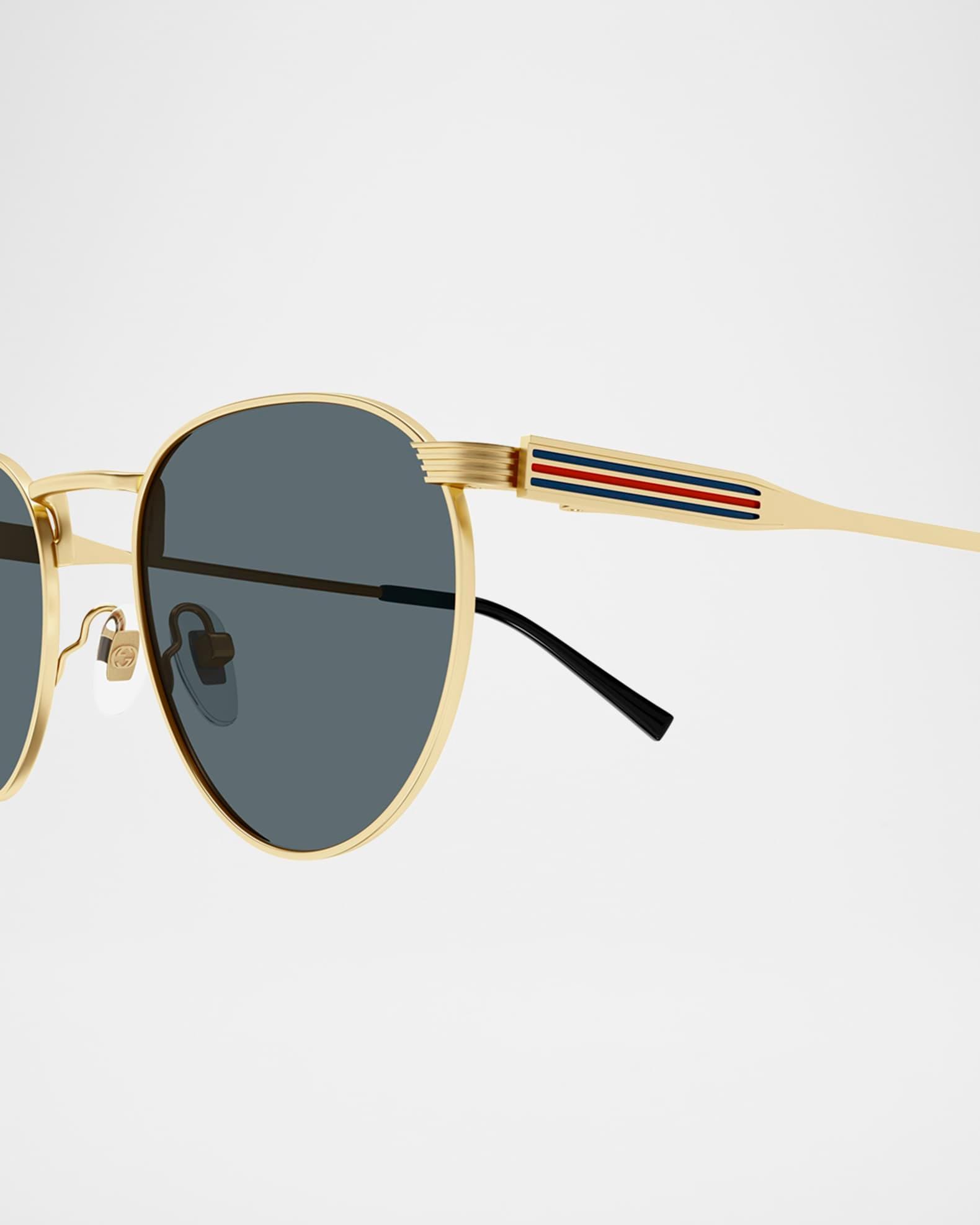 Men's GG1875S Metal Round Sunglasses Product Image
