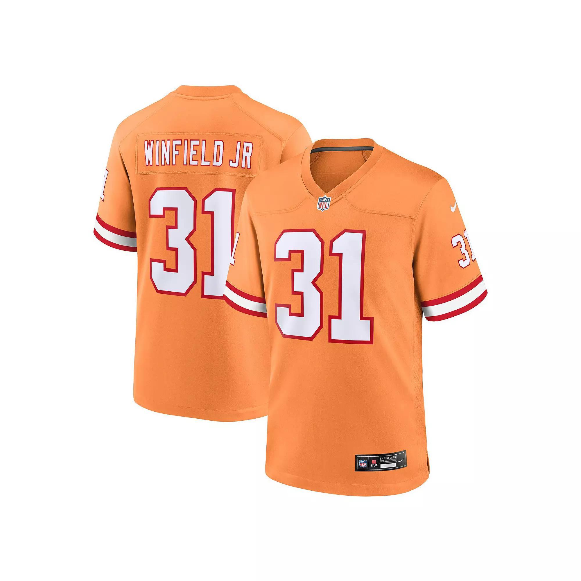 Men's Nike Antoine Winfield Jr. Orange Tampa Bay Buccaneers Throwback Game Jersey, Size: Medium Product Image