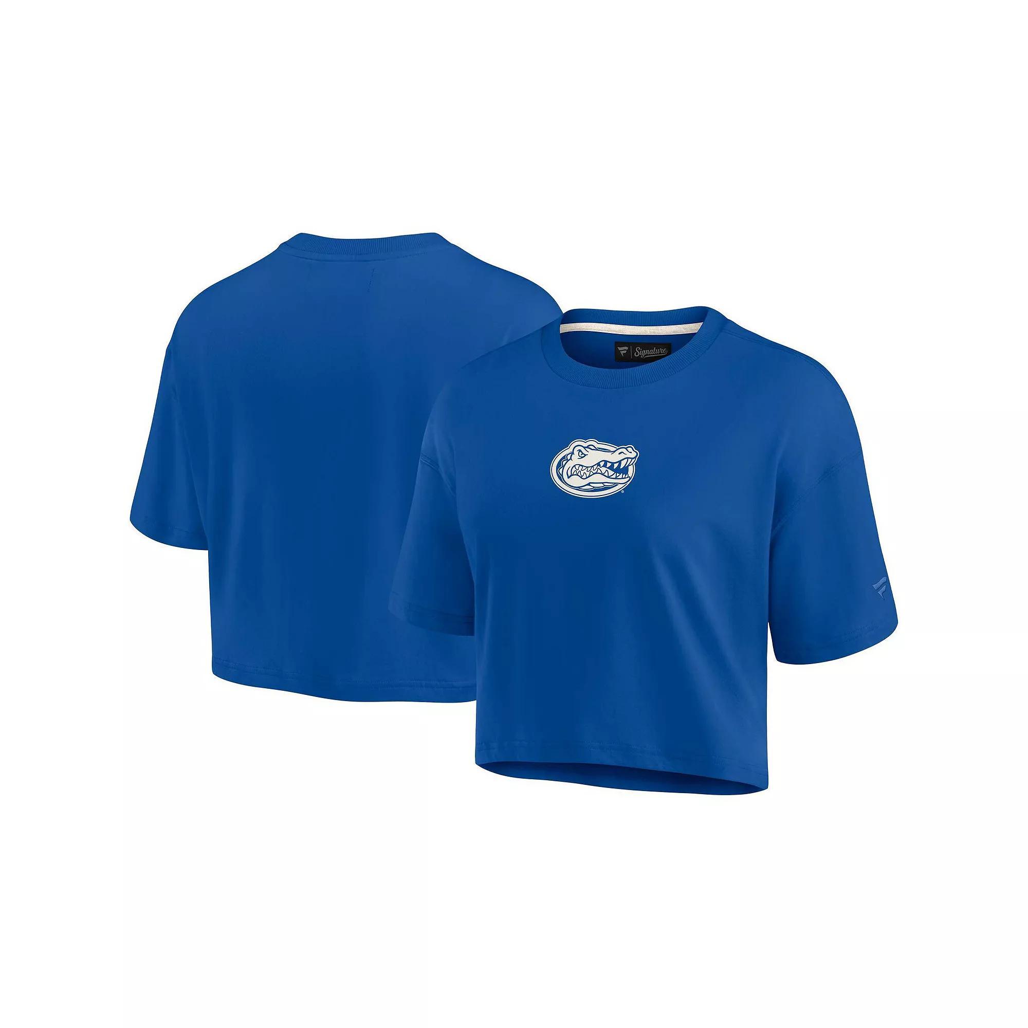 Women's Fanatics Signature Royal Florida Gators Super Soft Boxy Cropped T-Shirt, Size: Large, Blue Product Image