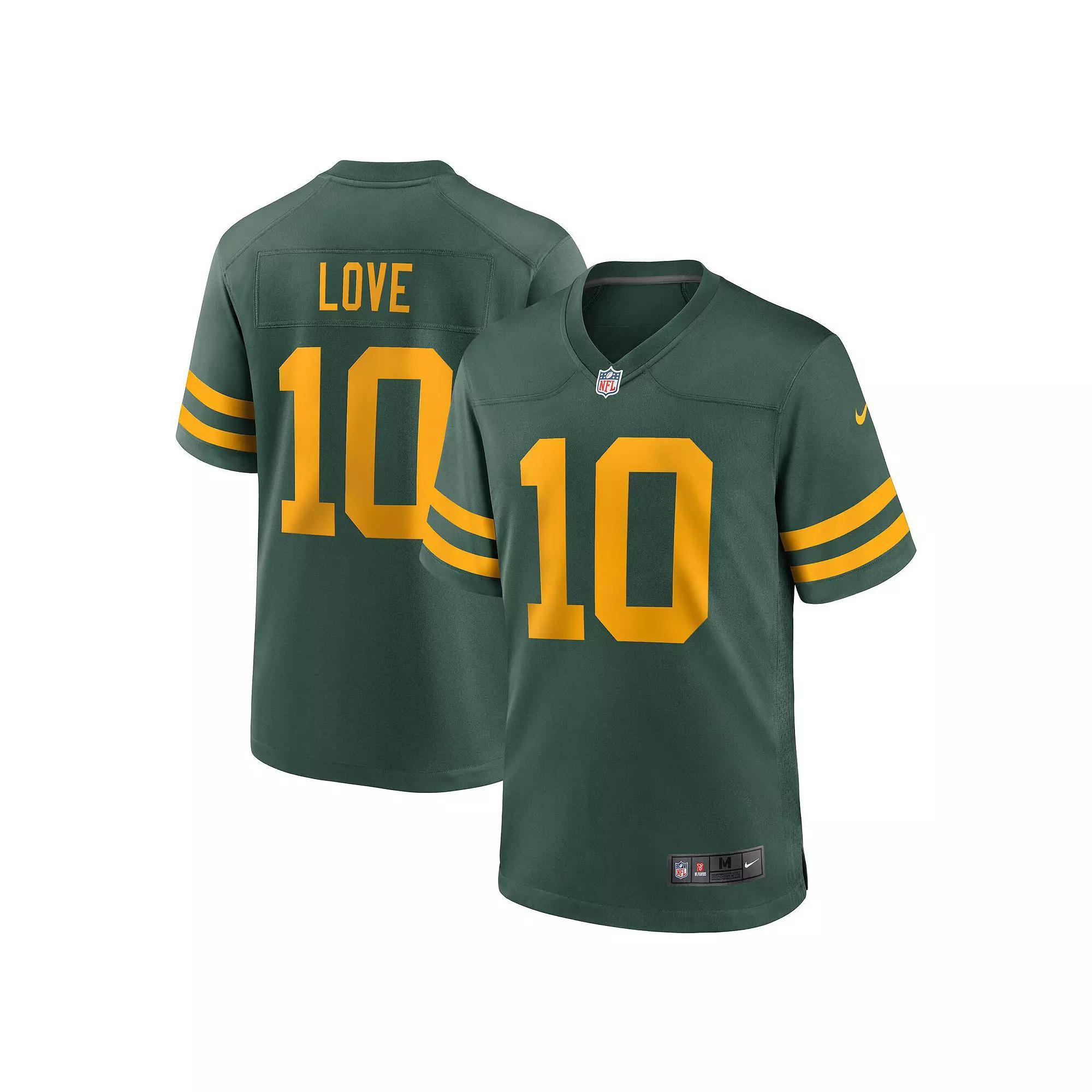 Men's Nike Jordan Love  Green Green Bay Packers Alternate Game Jersey, Size: 3XL Product Image