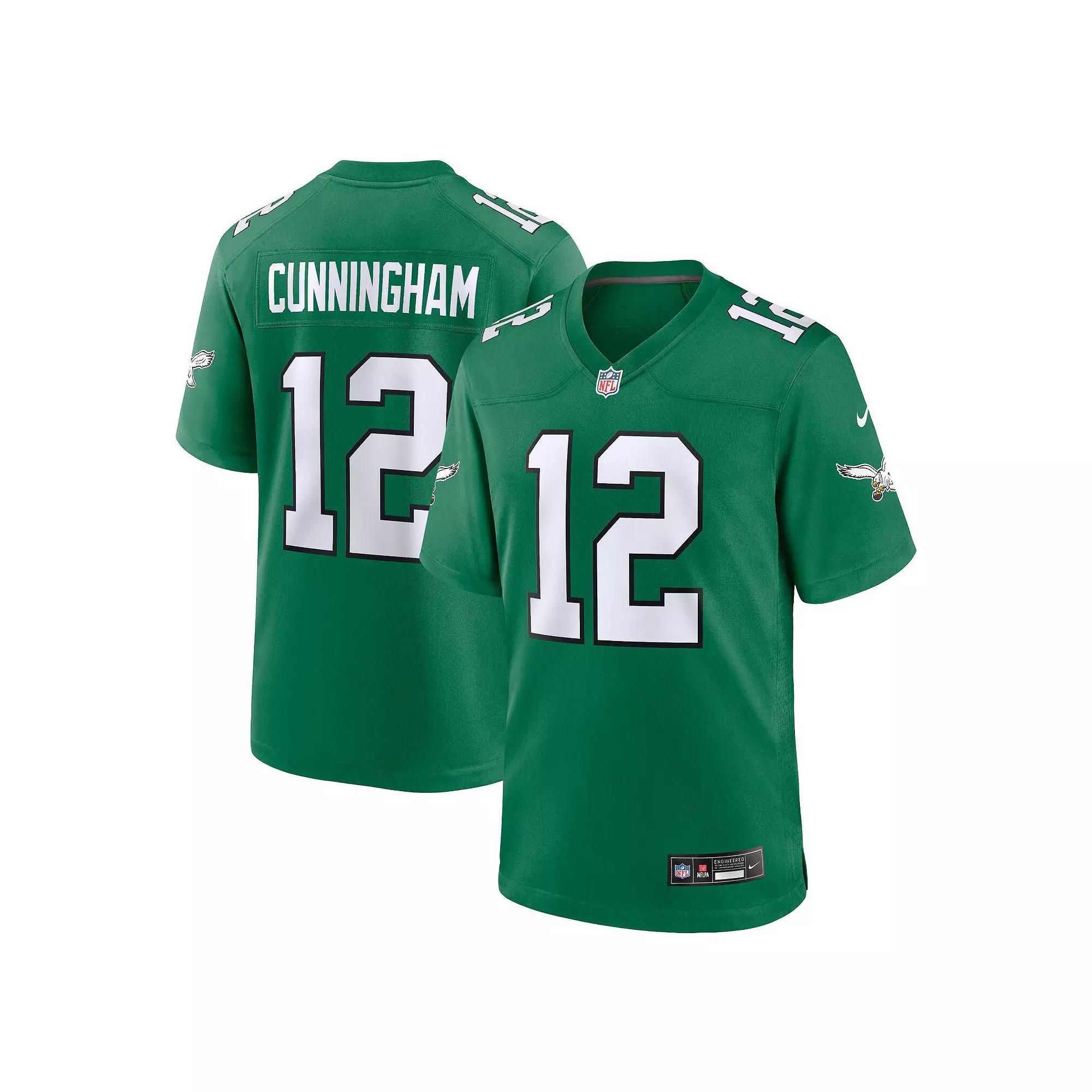Men's Nike Randall Cunningham Kelly Green Philadelphia Eagles Alternate Retired Player Game Jersey, Size: 2XL Product Image
