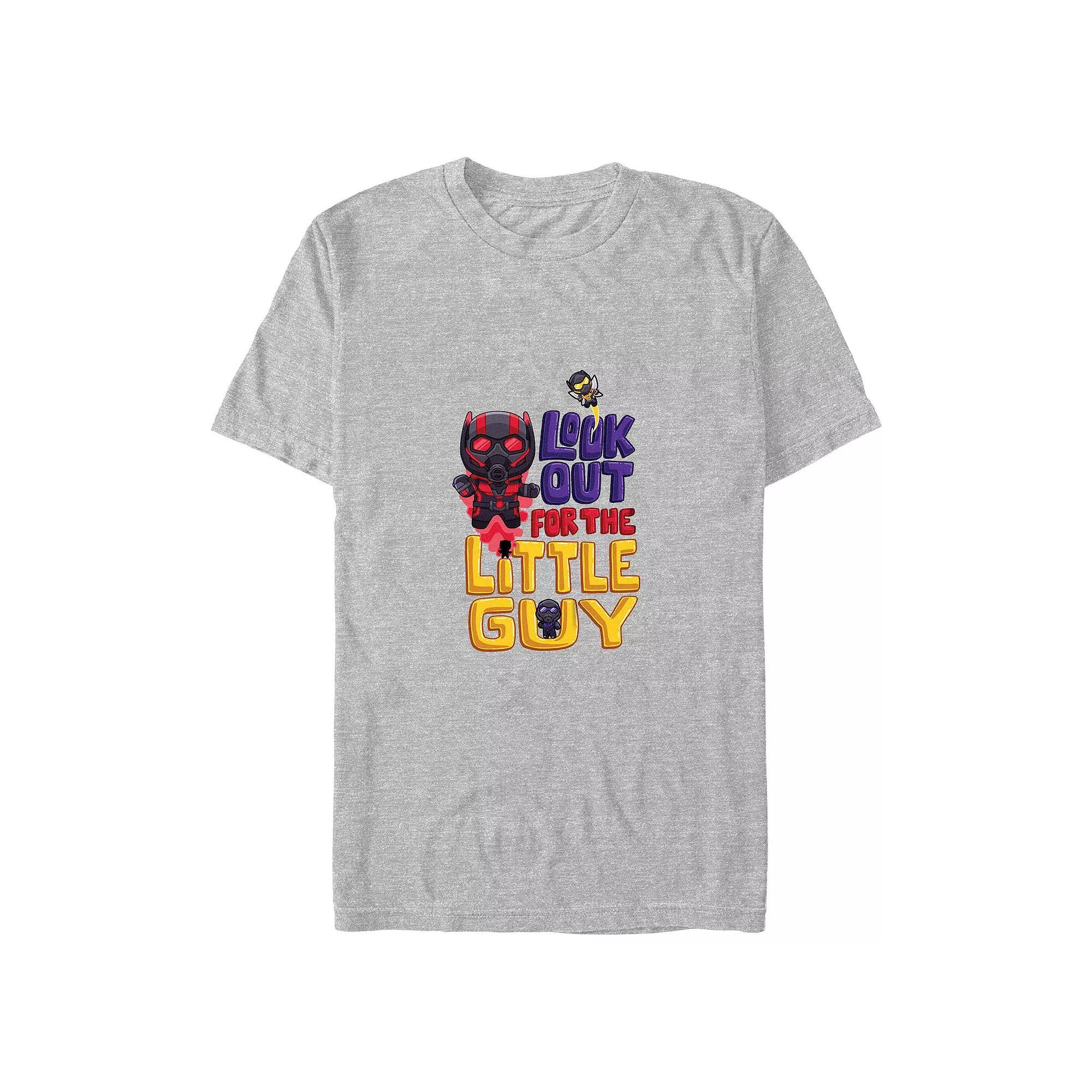 Mens Marvel Ant-Man And The Wasp: Quantumania Look Out Little Guy Tee Athletic Grey Product Image
