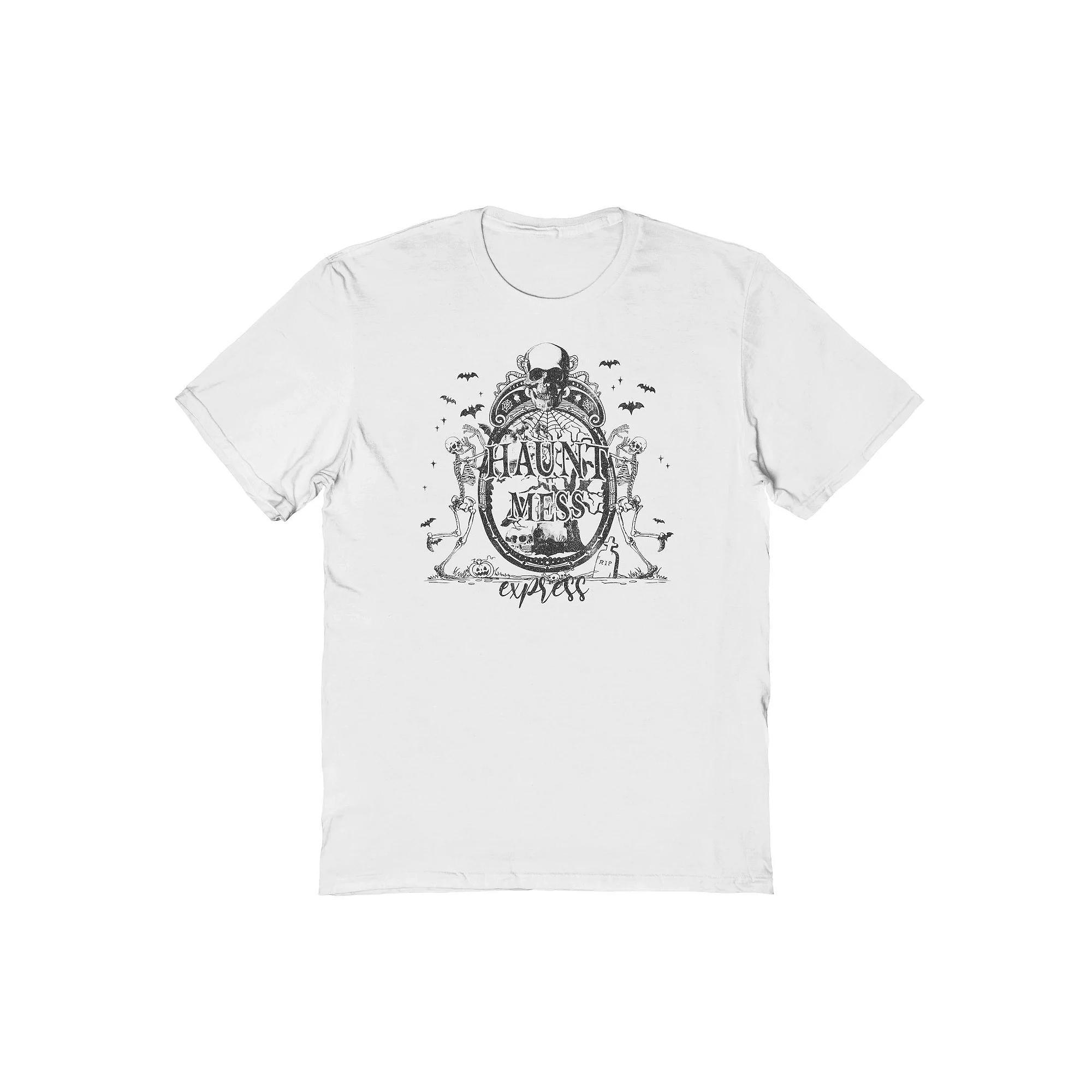 Men's Haunt Mess Express Halloween Graphic Tee, Size: XXL, White Product Image