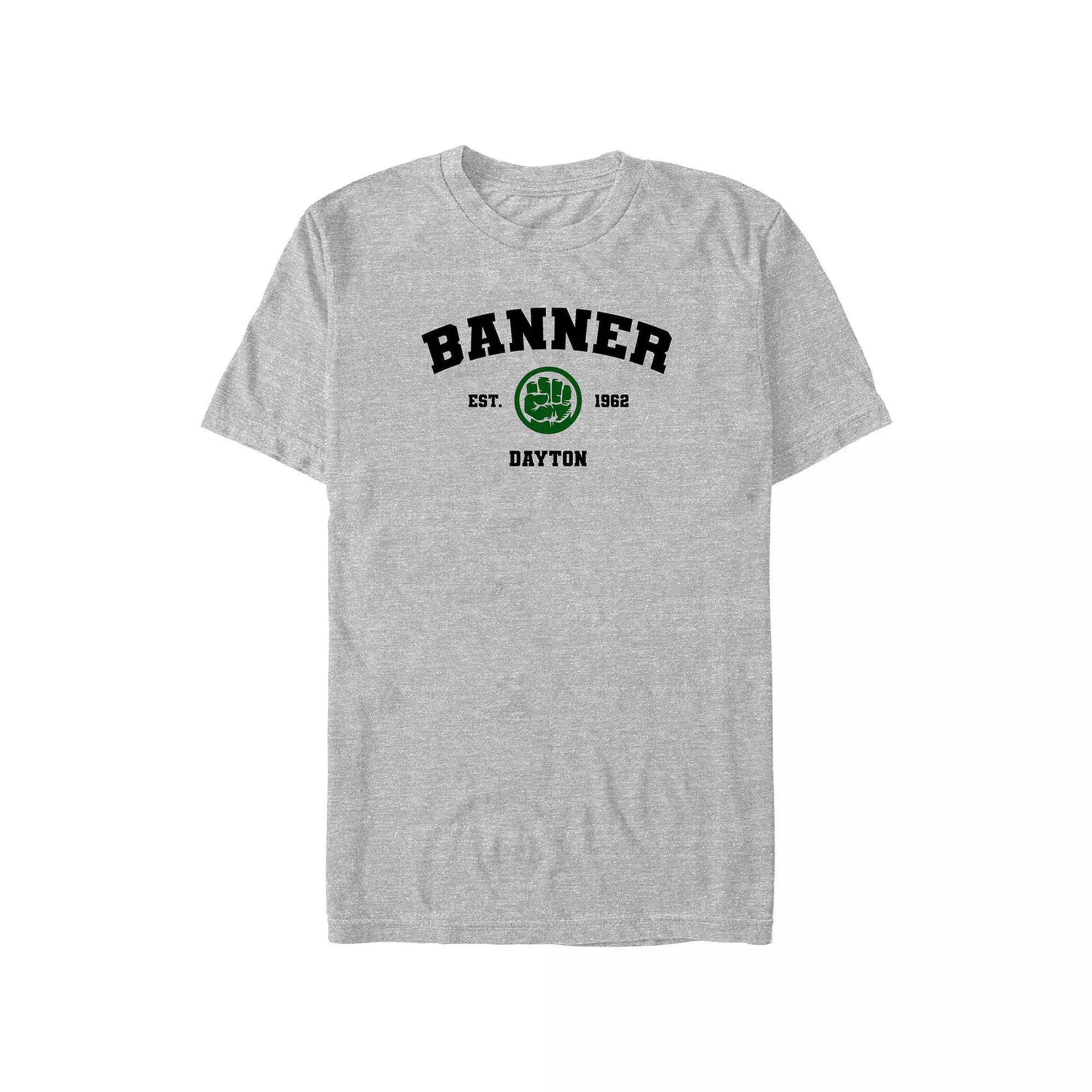 Big & Tall Marvel The Incredible Hulk Banner Est. 1962 Dayton Graphic Tee, Men's, Size: 3XB, Athletic Grey Product Image