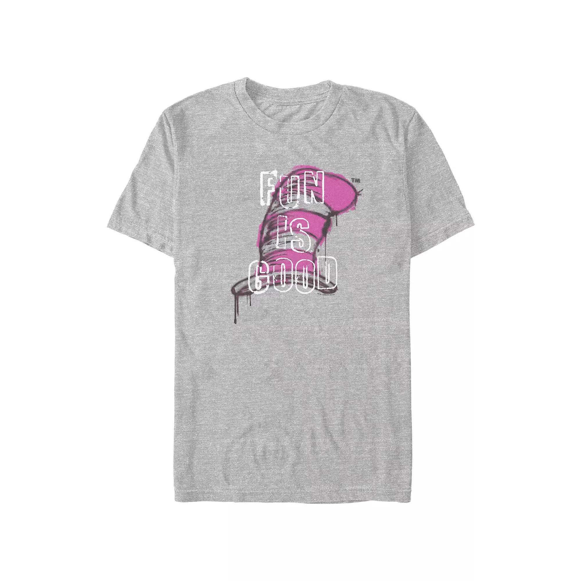Big & Tall Dr. Seuss Fun Is Good Graphic Tee, Men's, Size: 3XL Tall, Athletic Grey Product Image
