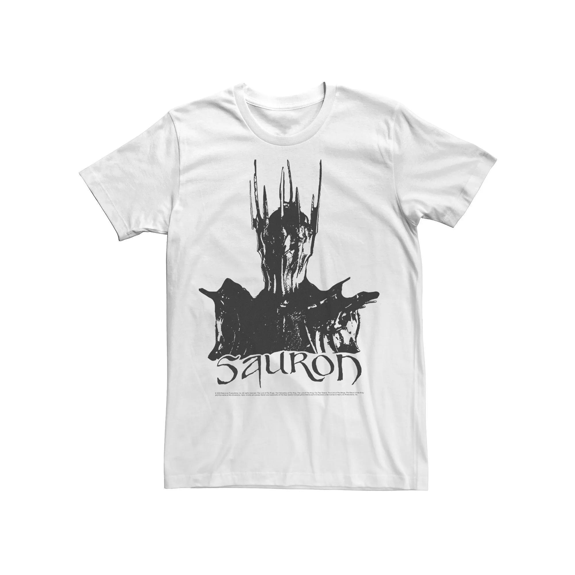 Men's Lord Of The Rings Sauron Stylized Tee, Size: Medium, White Product Image