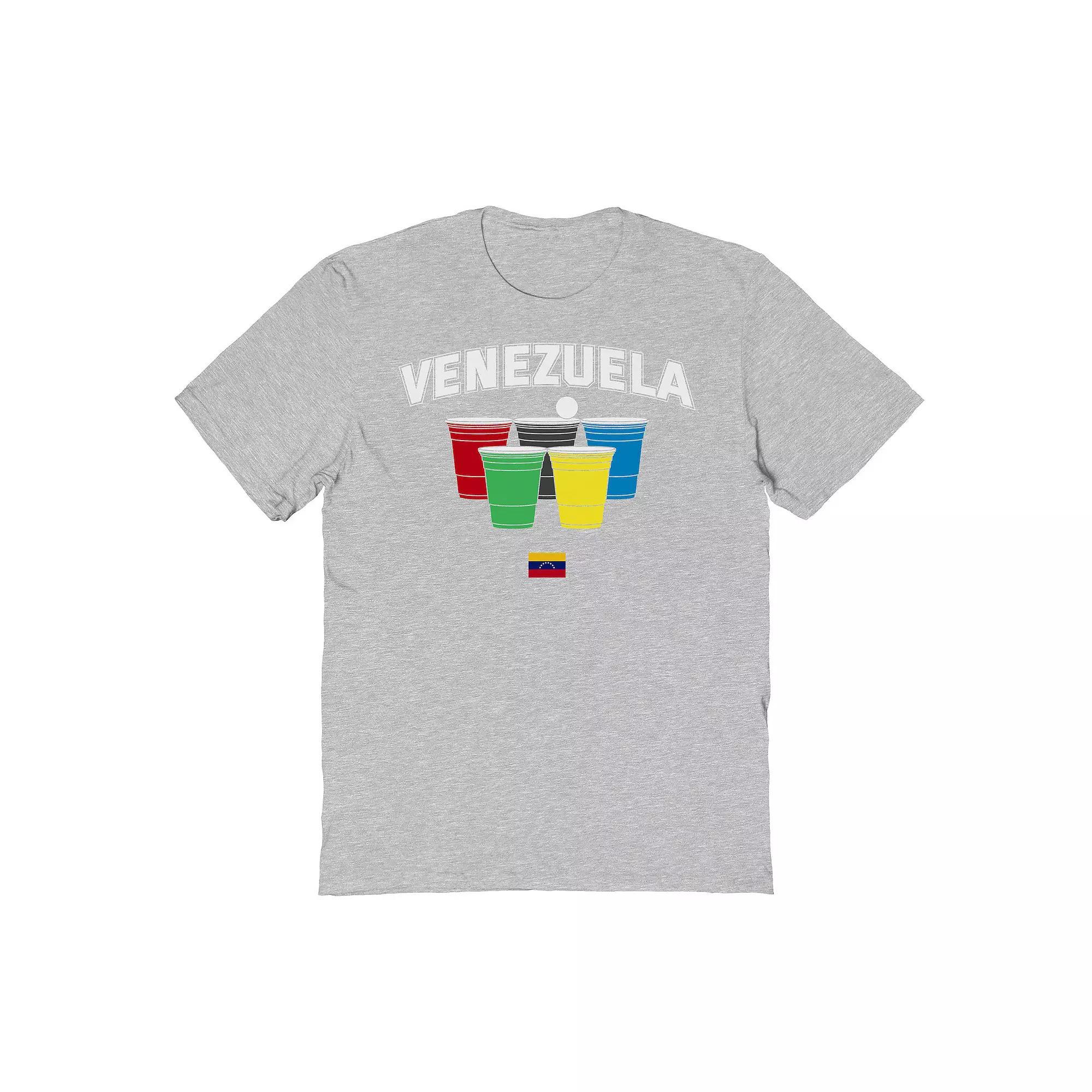 Men's Venezuela Solo Cups Graphic Tee, Size: XXL, Sport Gray Product Image