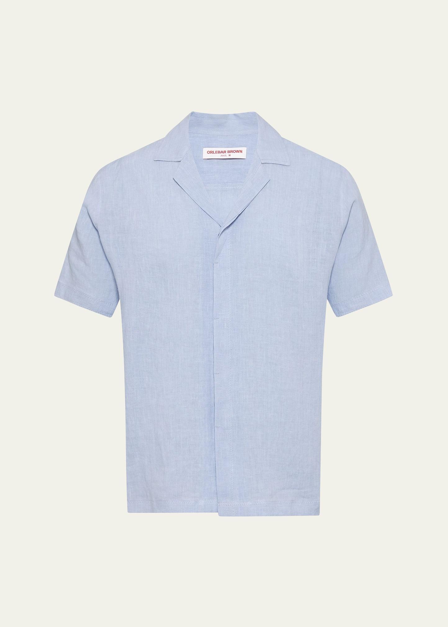 Orlebar Brown Maitan Ii Short Sleeve Button Front Shirt Product Image