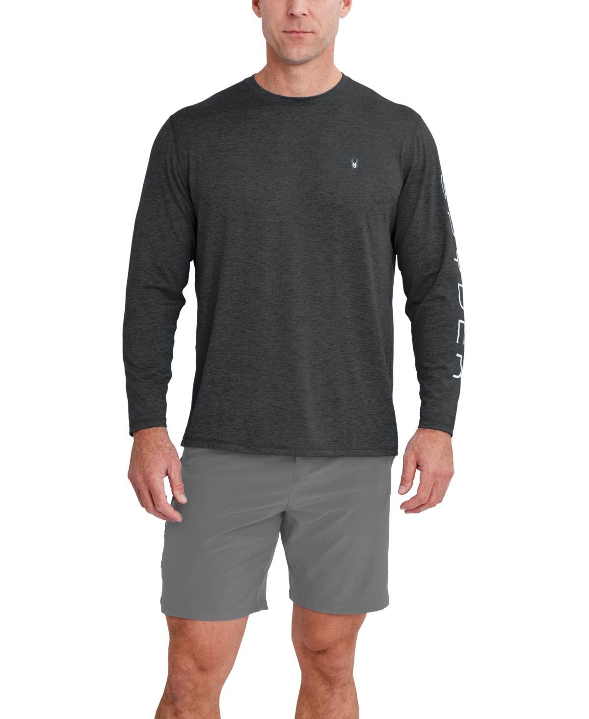 Spyder Mens Long-Sleeve Raglan Logo Swim T-Shirt Product Image