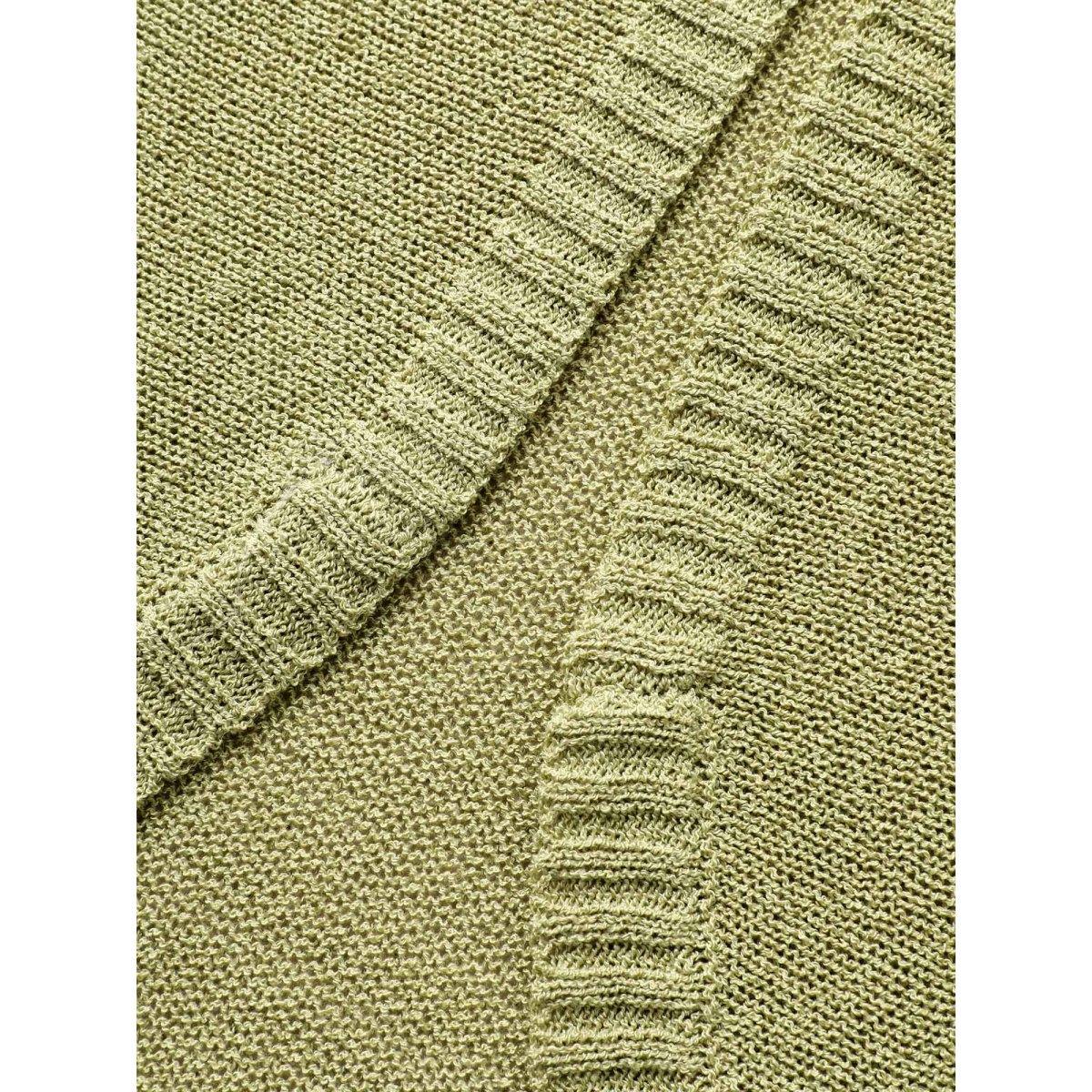 Plus Size Solid Kimono Collar Dolman Sleeve Cardigan Olive Women Casual Loose Short sleeve Everyday Cardigans BloomChic 26/4X Product Image
