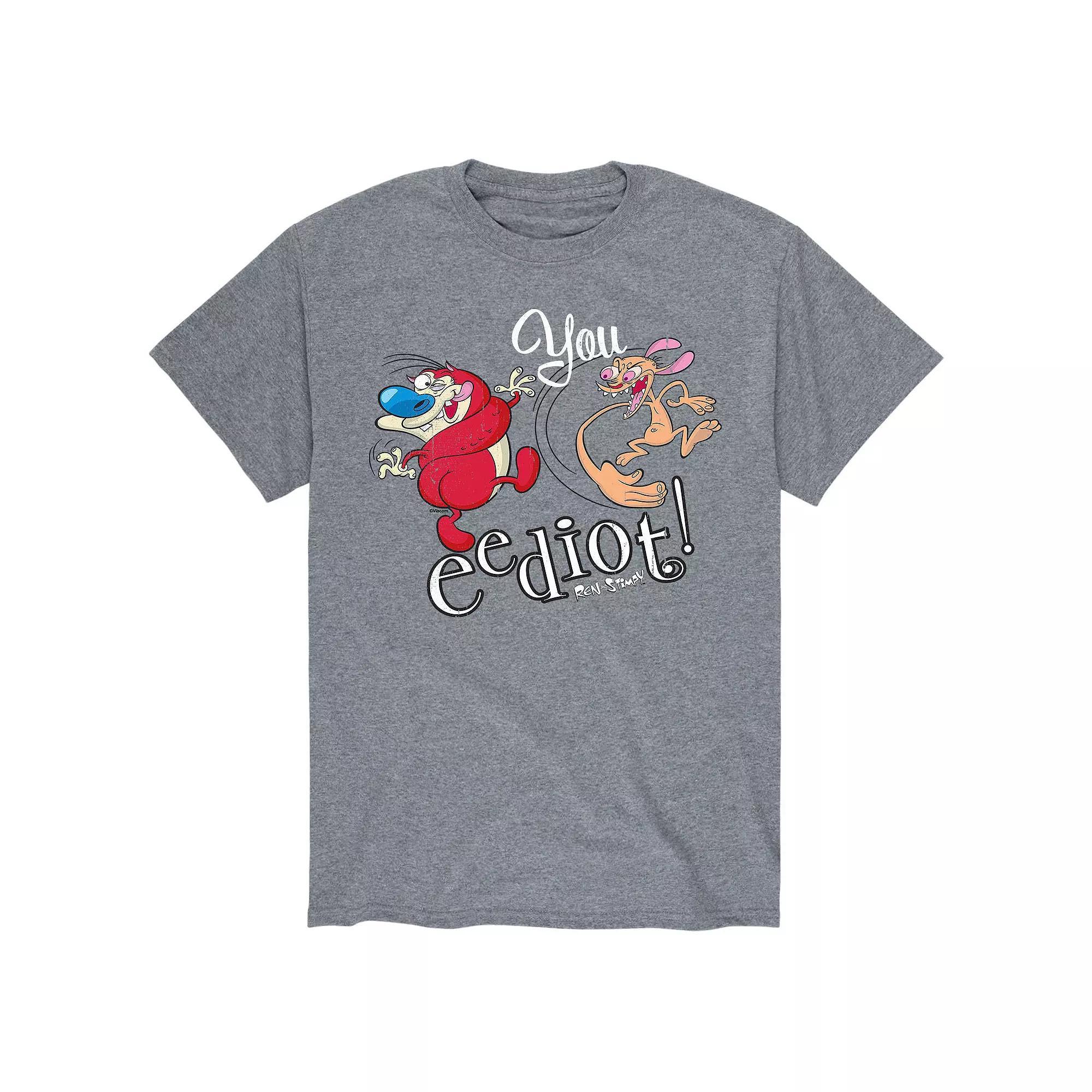 Mens Ren & Stimpy You Eediot Smack Tee Product Image
