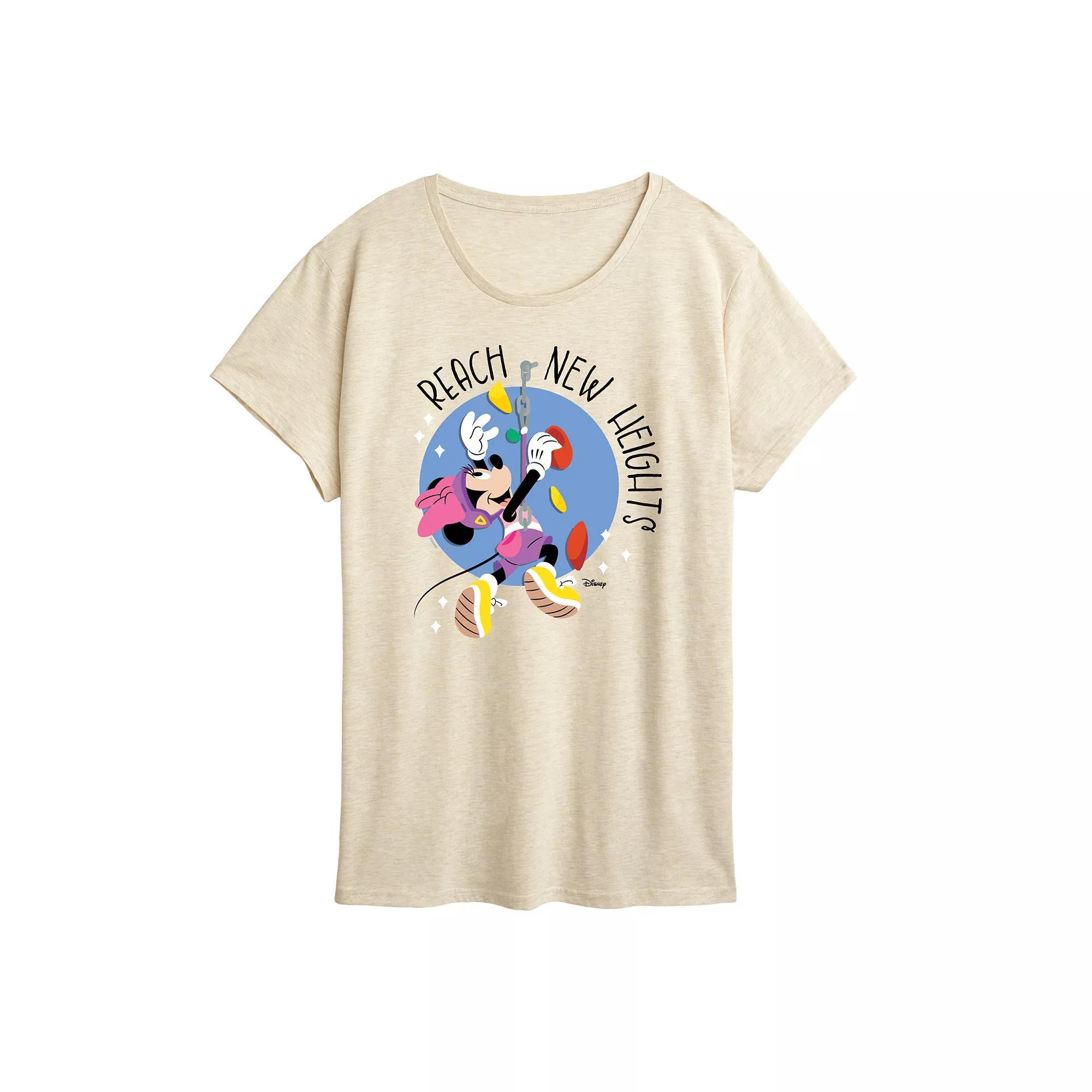 Disneys Minnie Mouse Womens Reach New Heights Graphic Tee Product Image