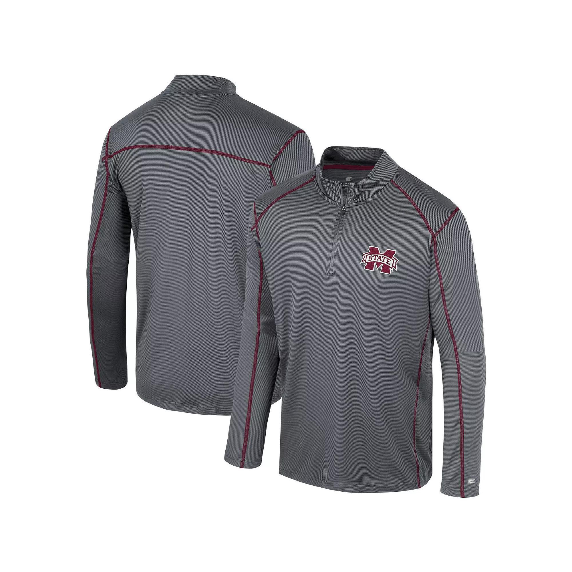 Men's Colosseum Black Maryland Terrapins Cameron Quarter-Zip Windshirt, Size: Large Product Image
