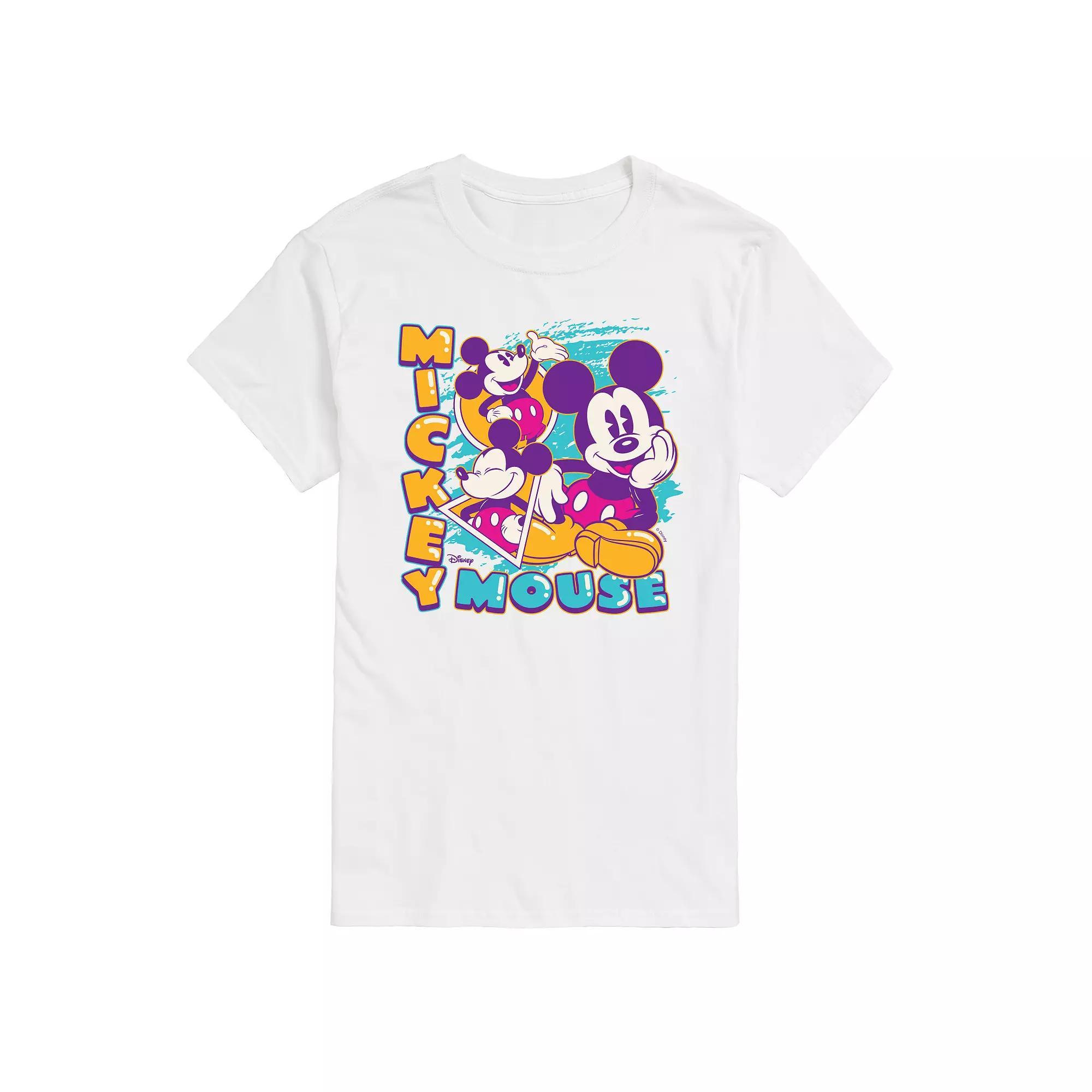 Disneys Mickey Mouse Mens Vintage Bootleg Graphic Tee Product Image