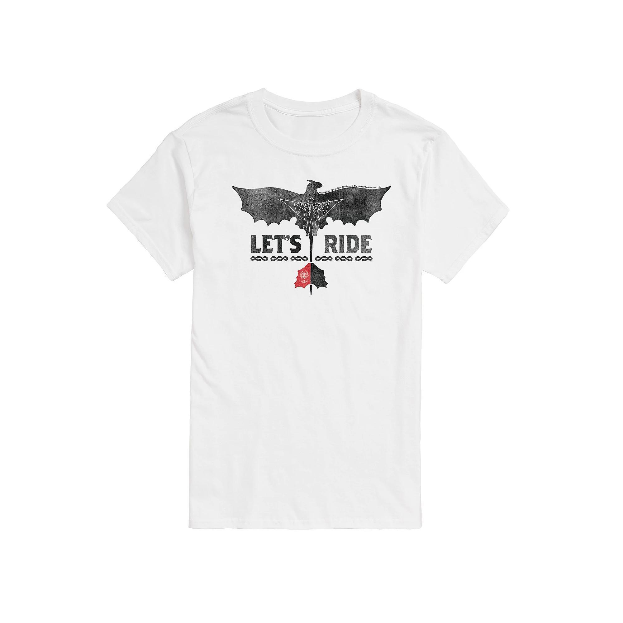 Mens How To Train Your Dragon Lets Ride Graphic Tee Product Image