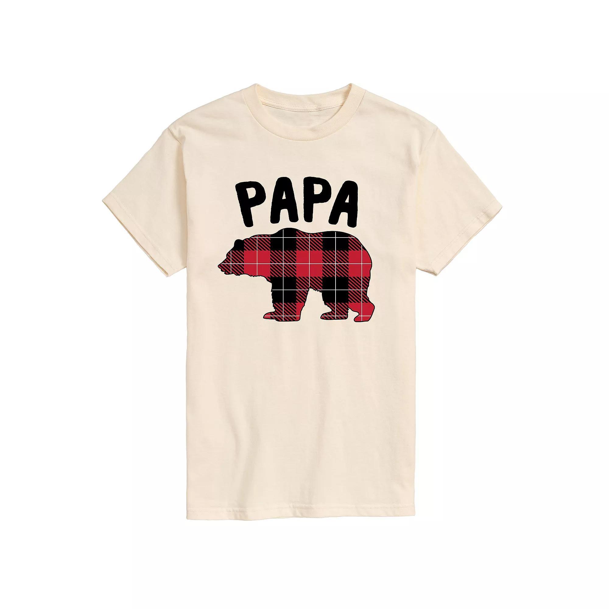 Men's Papa Bear Tee, Size: Medium, Beige Product Image