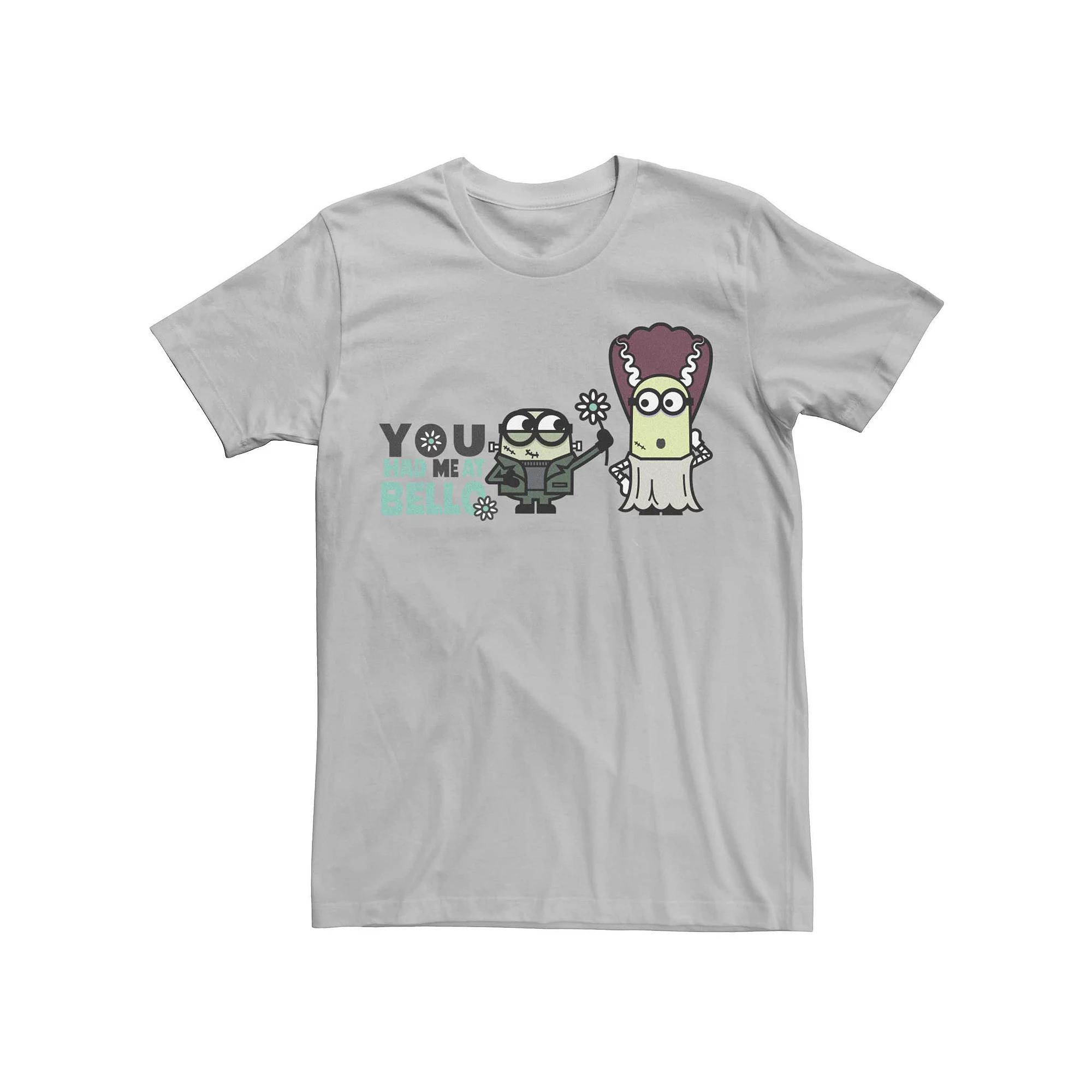 Men's Minions Frankenstein Family You Had Me At Bellow Tee, Size: 3XL, Silver Product Image