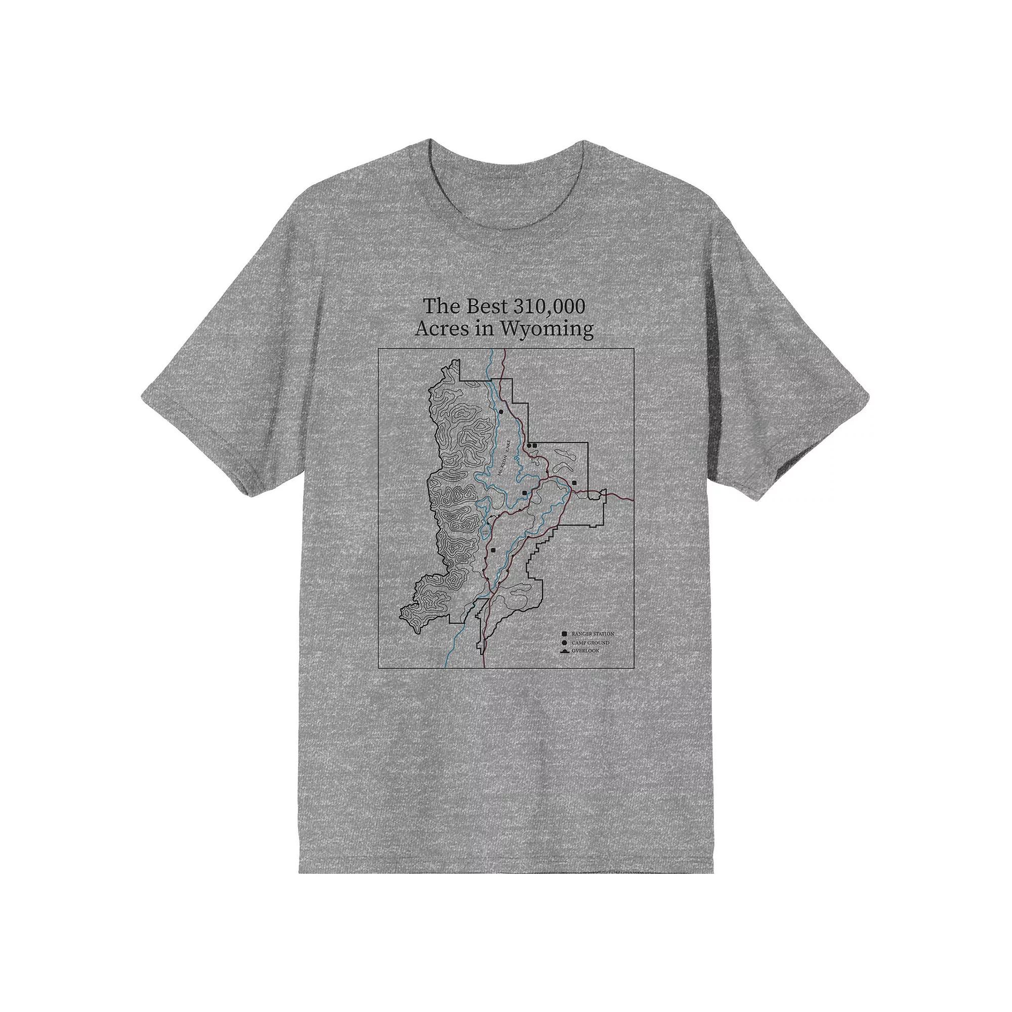 Men's Elevation 7573 The Best Graphic Tee, Size: Large, Gray Product Image