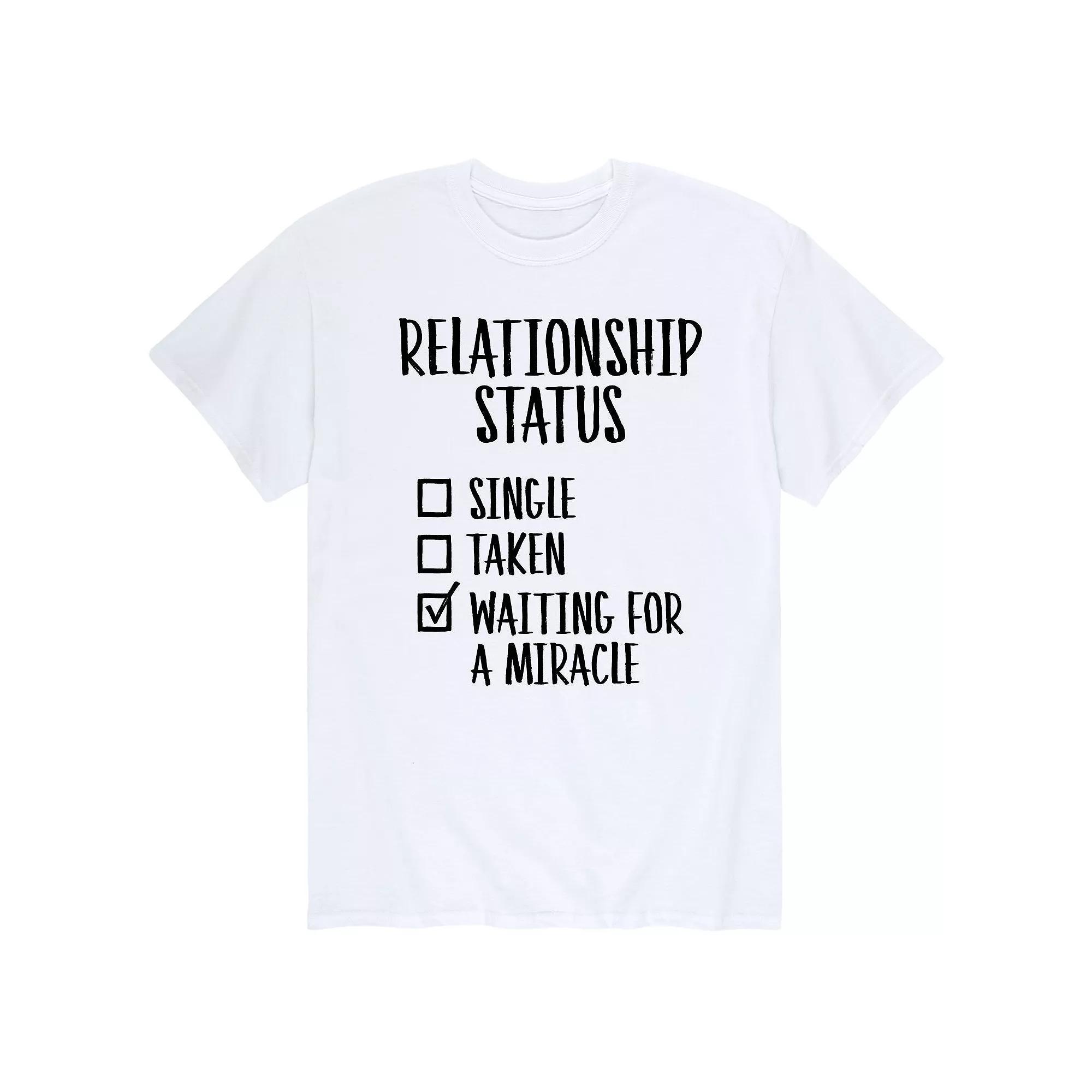 Big & Tall Relationship Status Checklist Graphic Tee, Mens Product Image