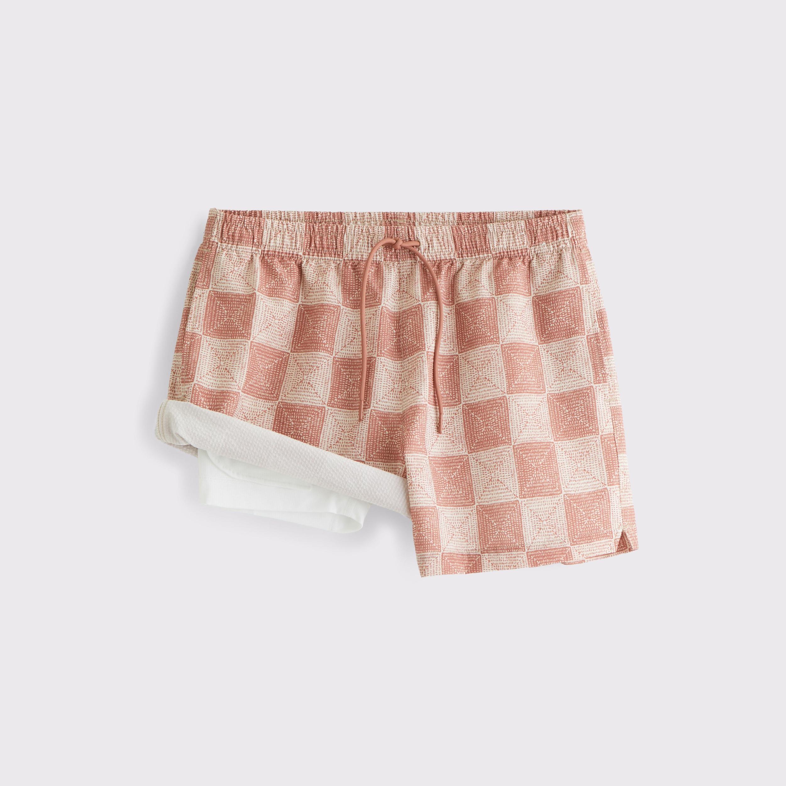 Pull-On Wide Seersucker Swim Trunk Product Image