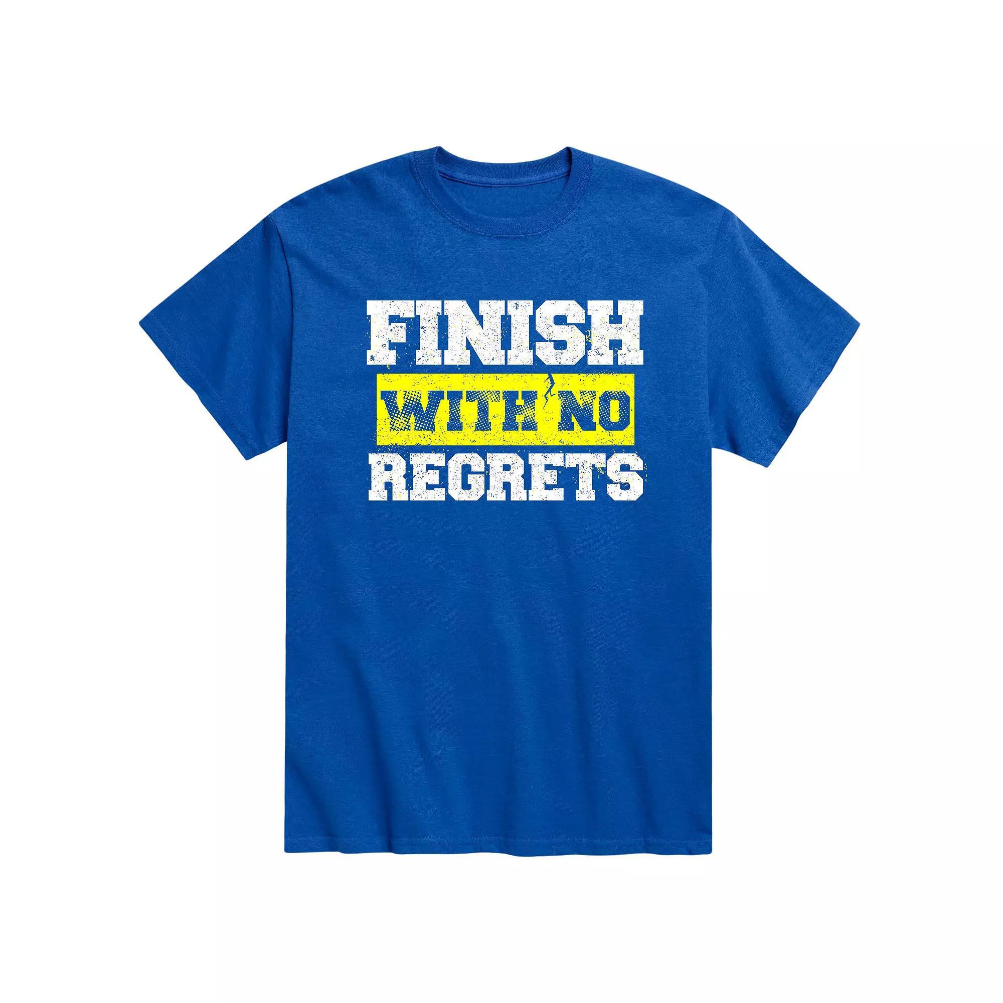 Mens Finish With No Regrets Graphic Tee Product Image