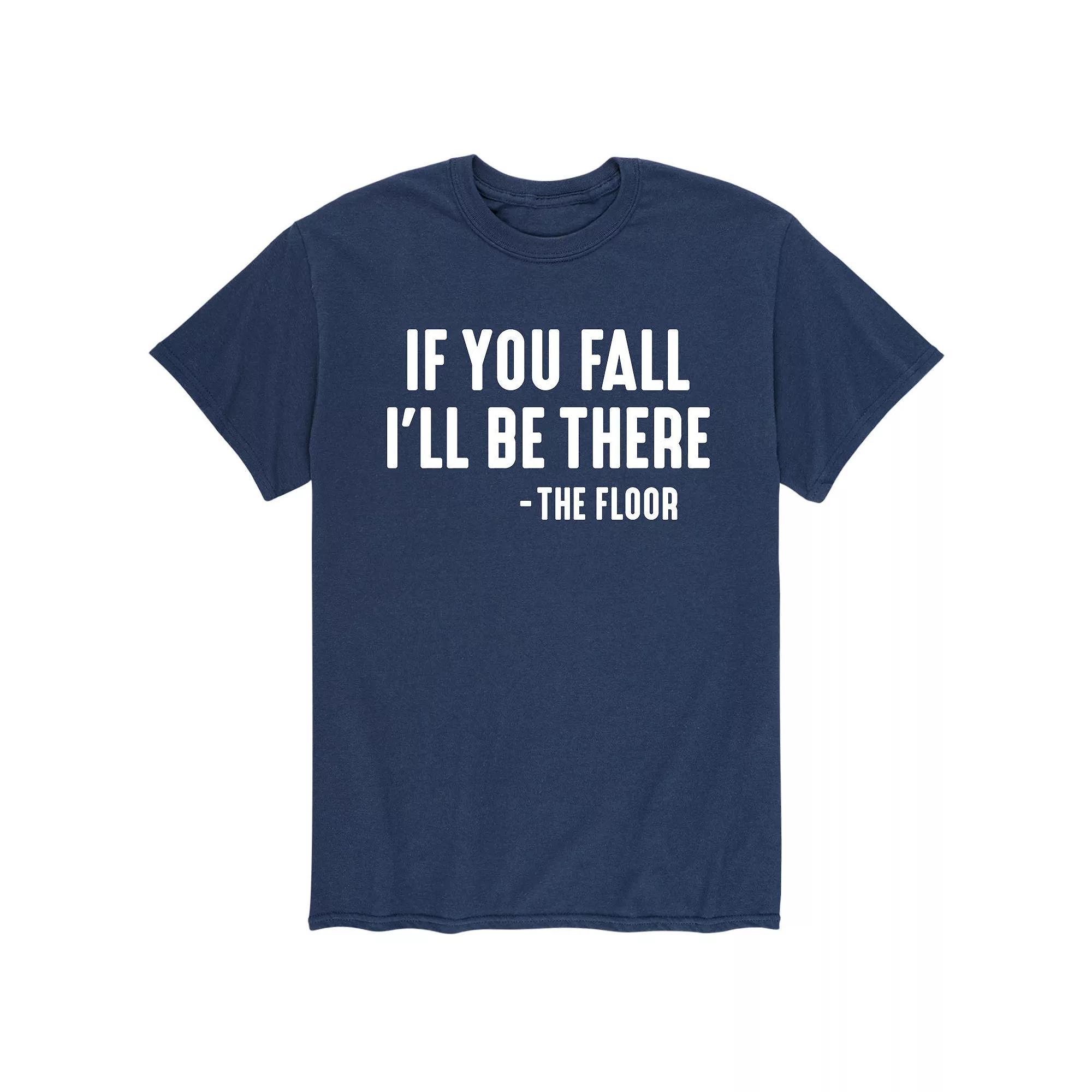 Mens If You Fall Tee Blue Product Image