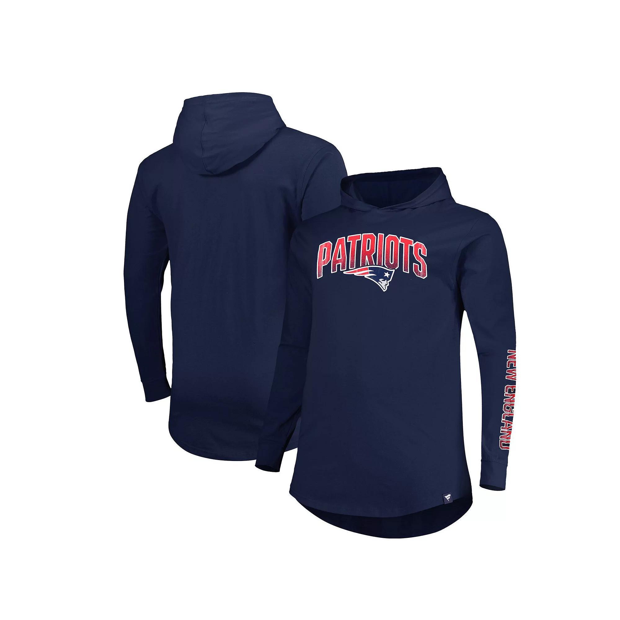 Mens Fanatics Branded New England Patriots Big & Tall Front Runner Pullover Hoodie Blue Product Image