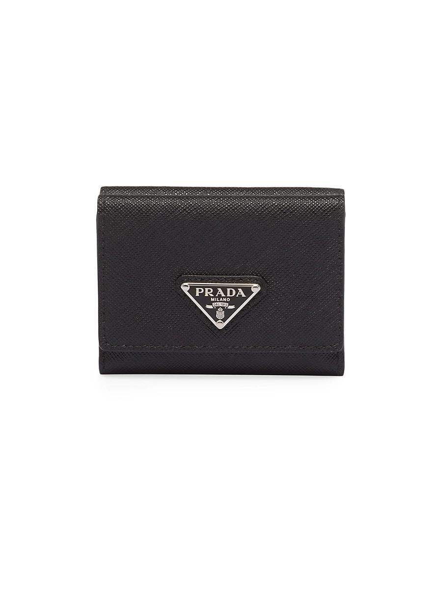 Mens Small Saffiano Leather Wallet Product Image
