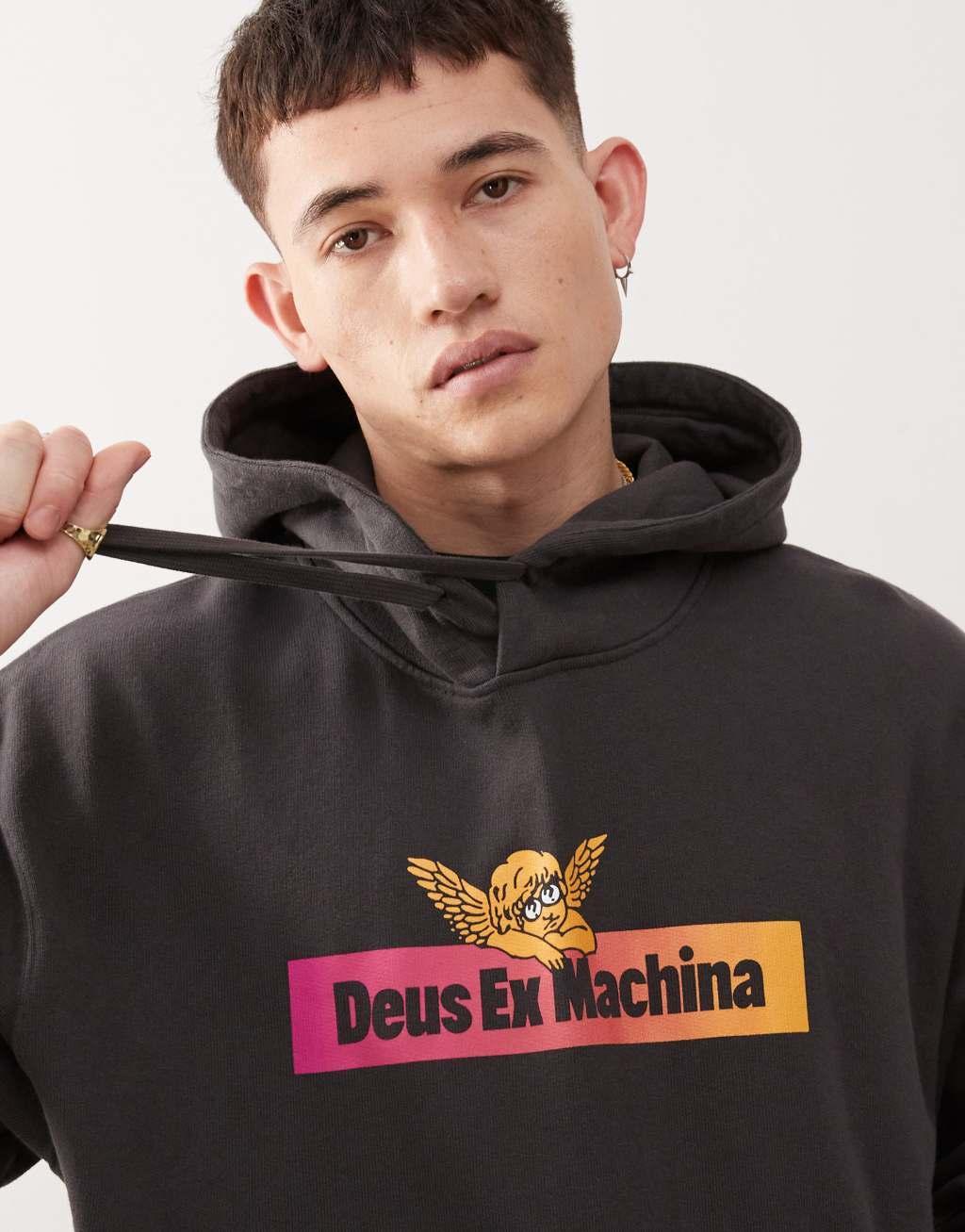 Deus Ex Machina angel energy hoodie in black Product Image