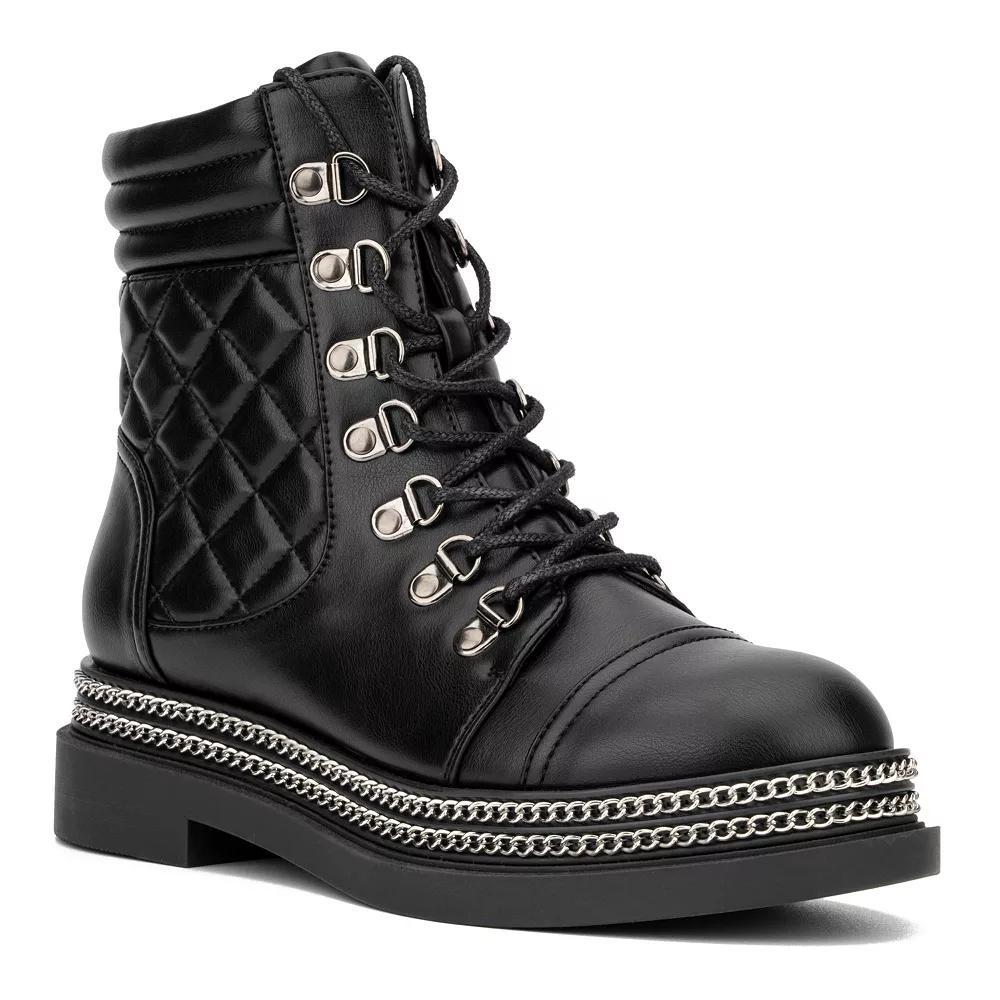 New York & Company Katelynn Women's Chain-Link Ankle Boots, Size: 8.5, Black Product Image