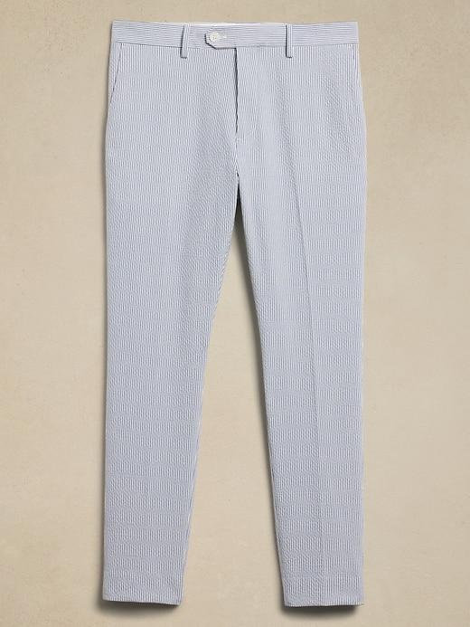 Tailored-Fit Striped Seersucker Suit Trouser Product Image