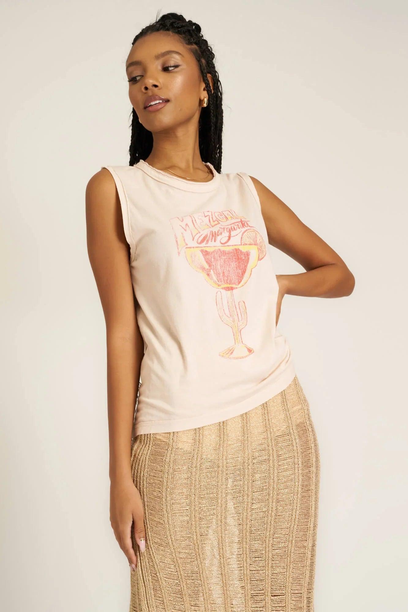 Project Social T Mezcal Tank in Finch Pink Product Image