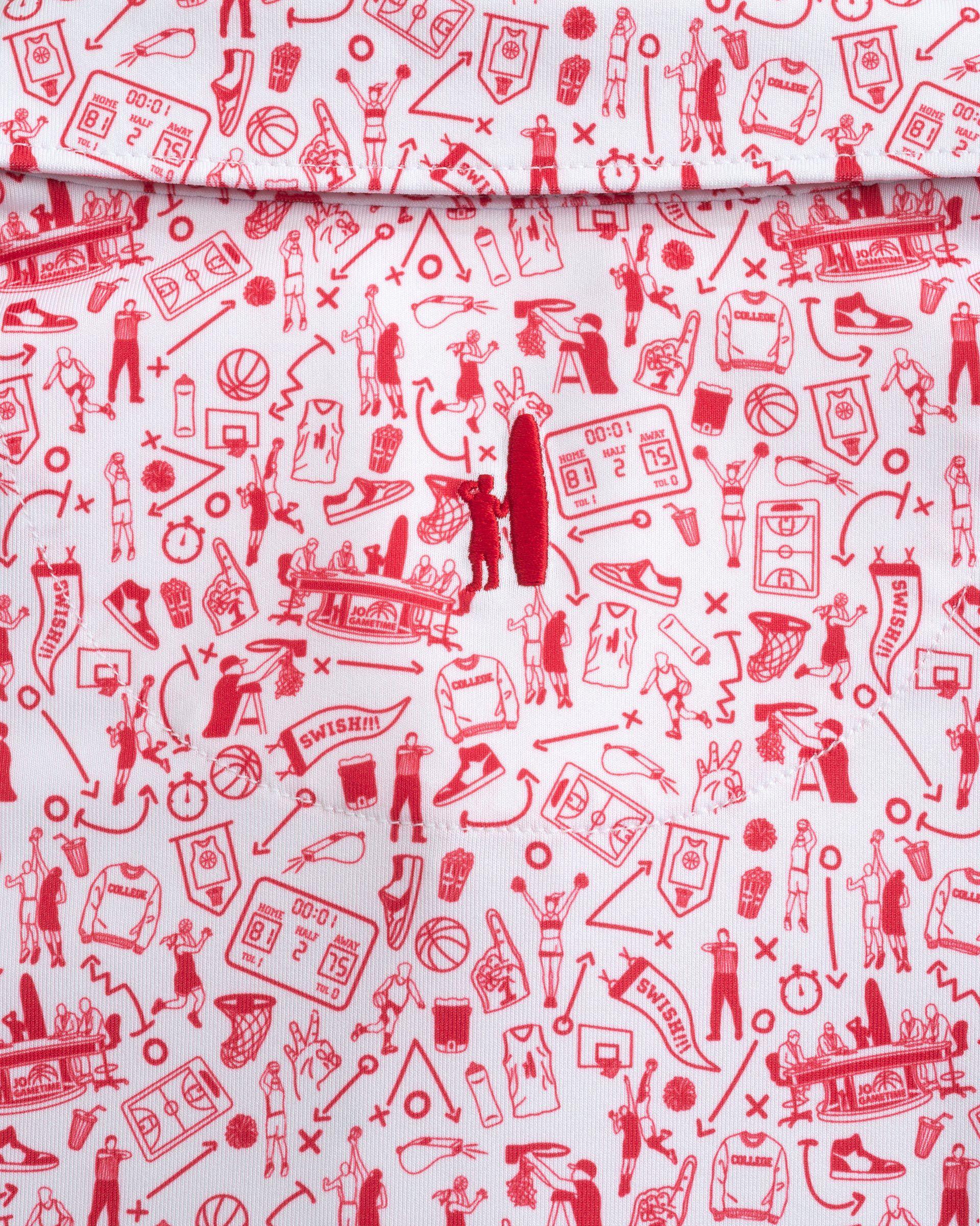 Hoop There It Is Printed Jersey Performance Polo Male Product Image