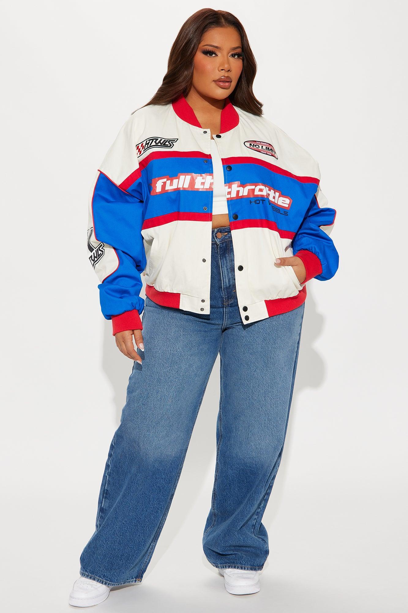 Hot Wheels Full Throttle Bomber Jacket - White/combo Product Image