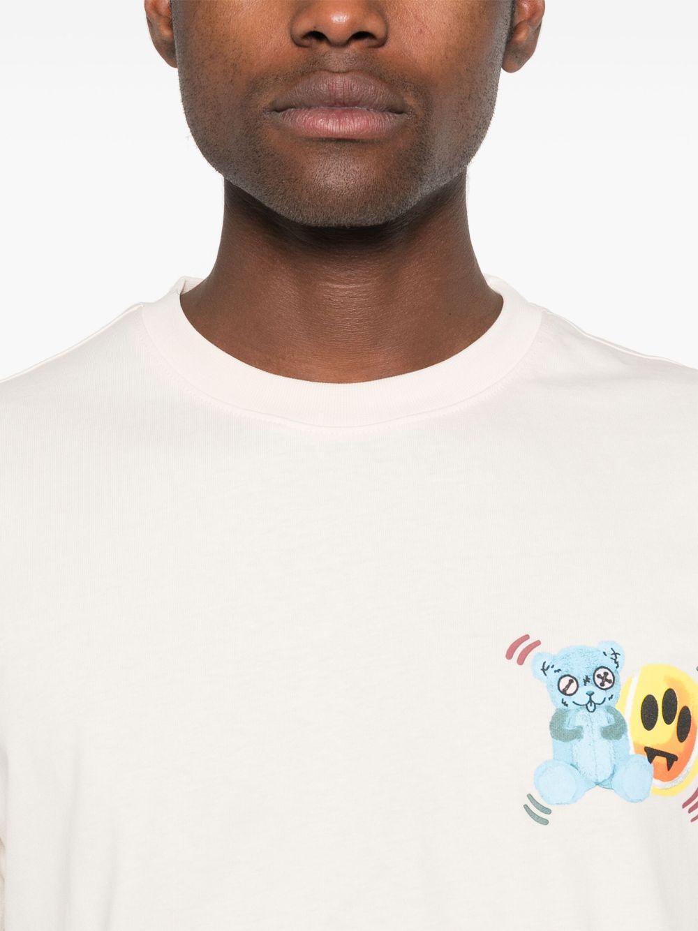 teddy bear-print T-shirt  Product Image