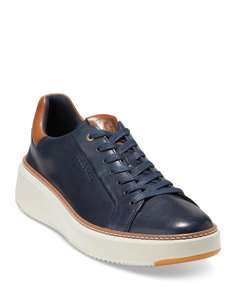 Cole Haan Mens GrandPr Topspin Leather Sneakers Product Image