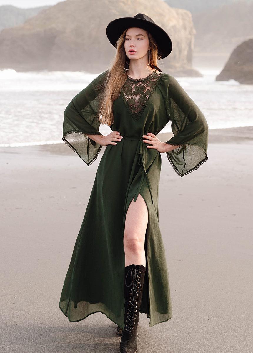 Sunni Dress in Burnt Olive Female Product Image
