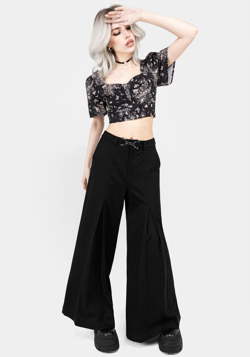 Thalia Button Front Crop Top Product Image