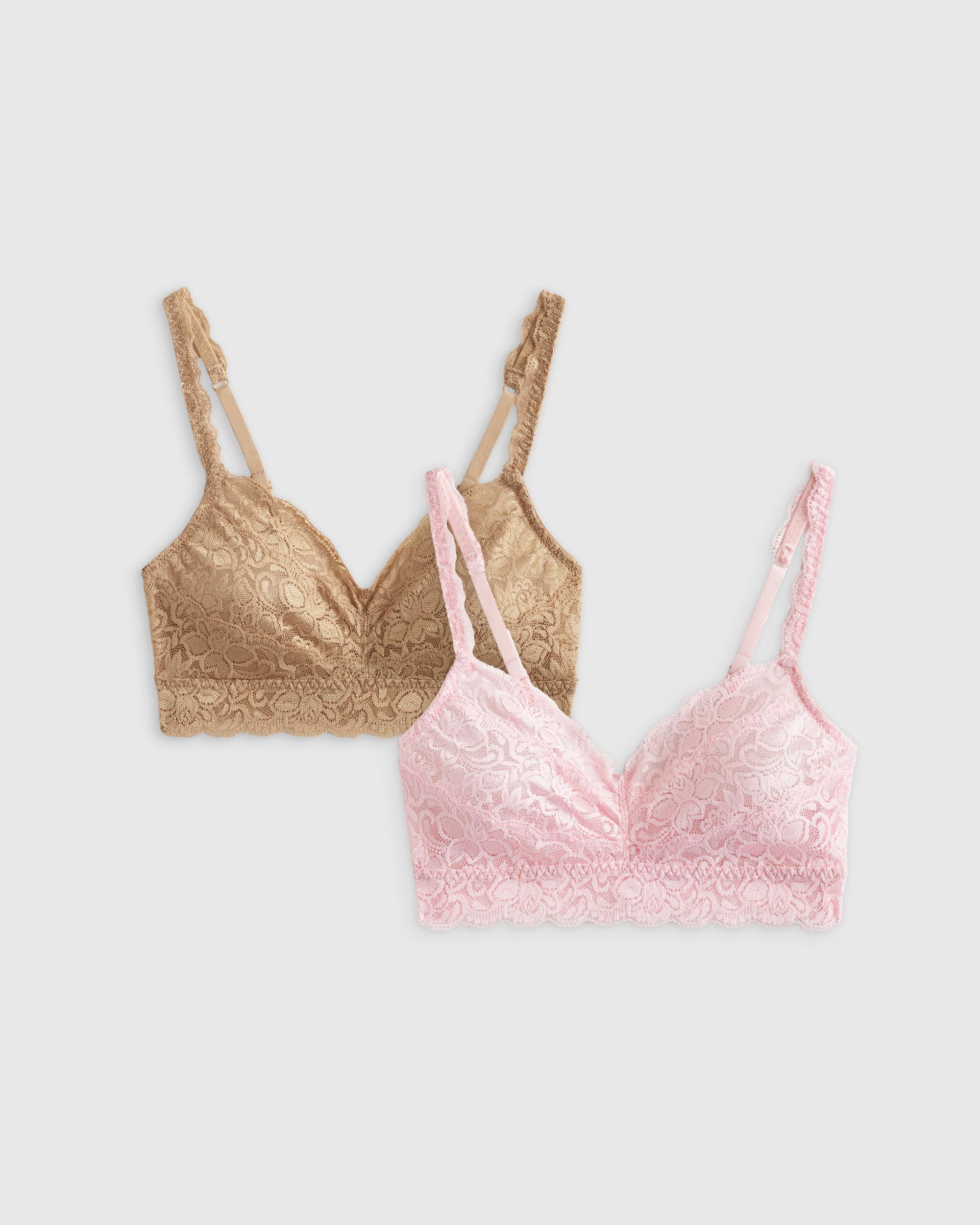 Quince | Women's Stretch Lace Sweetheart Bralette Nylon/Spandex Product Image
