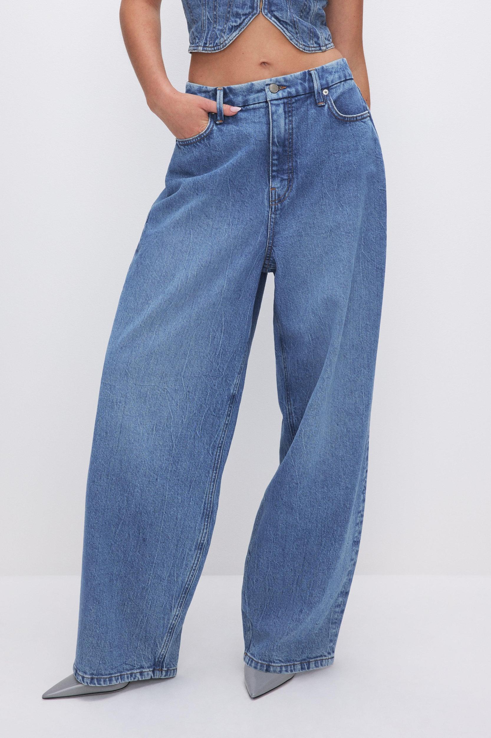 OVERSIZED STRAIGHT JEANS | INDIGO599 Product Image