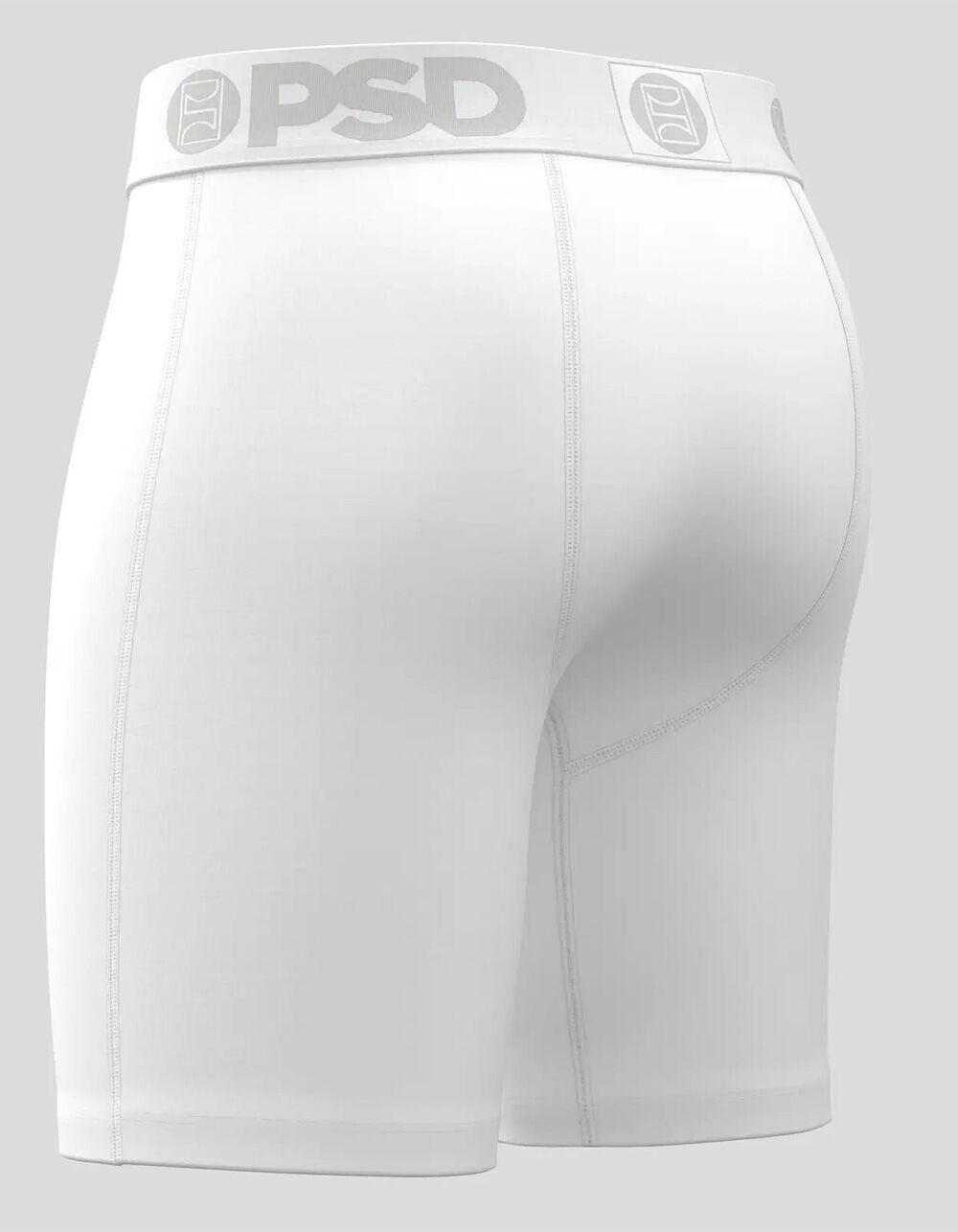 PSD Modal Solids Mens Boxer Briefs - WHITE Product Image
