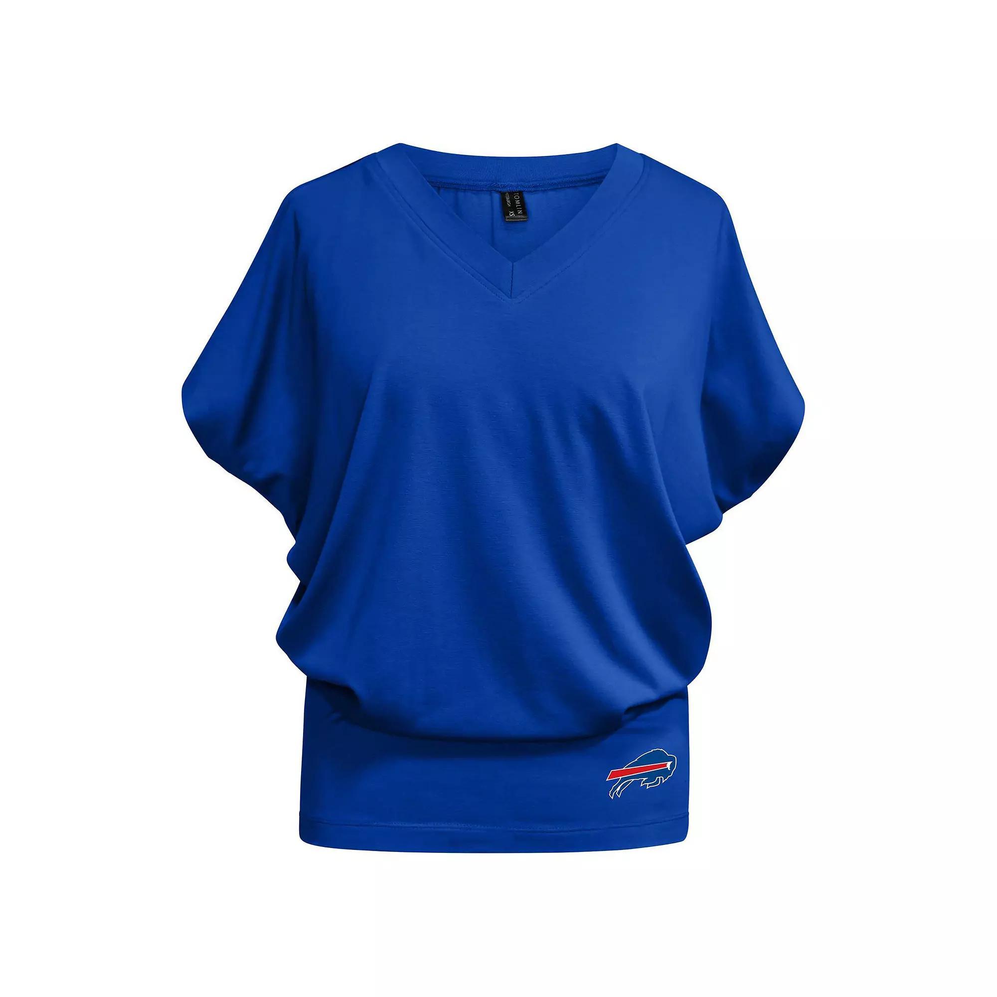 Womens Kiya Tomlin Royal Buffalo Bills Blousy V-Neck T-Shirt Product Image