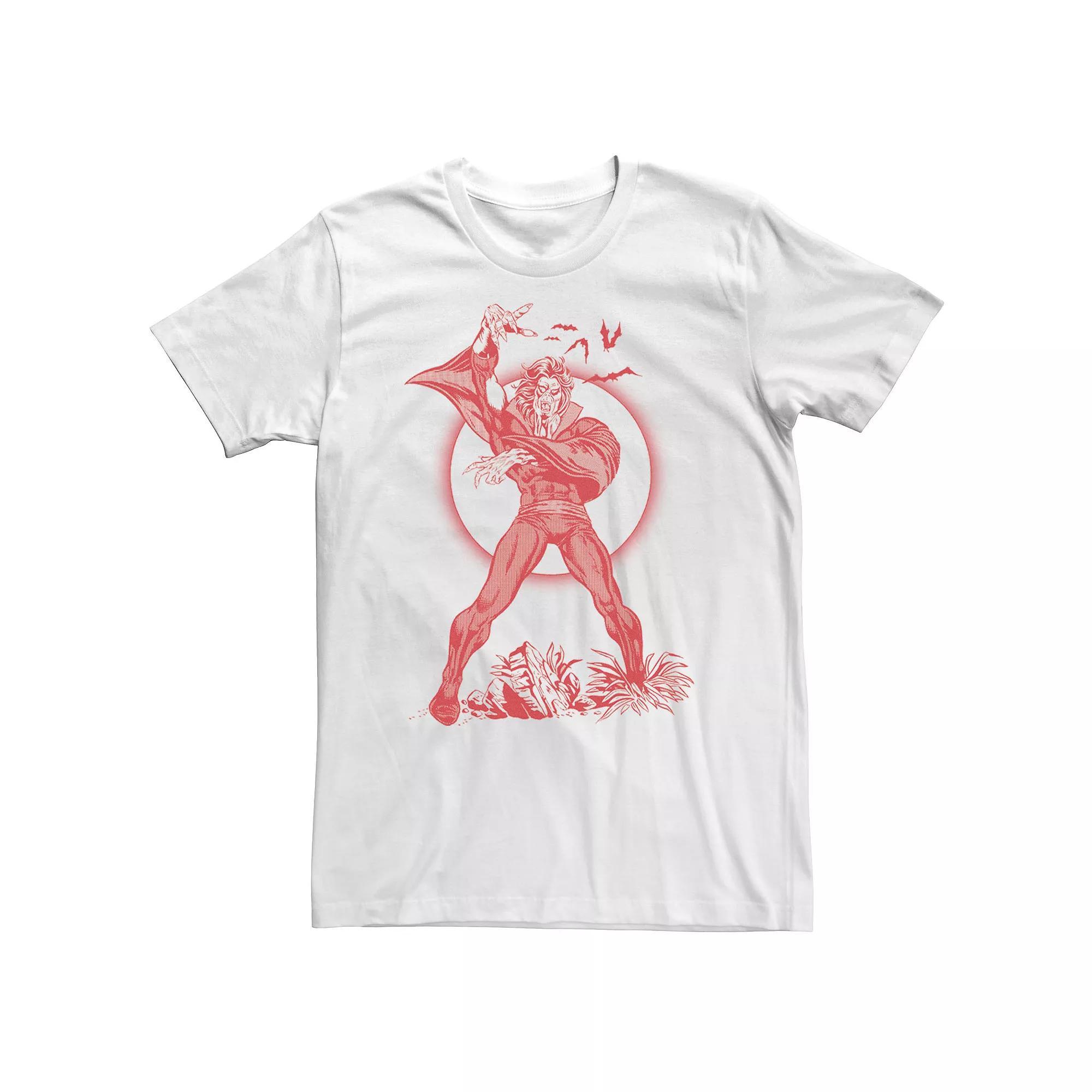 Big & Tall Marvel Morbius Red Hue Portrait Tee, Men's, Size: 4XL, White Product Image
