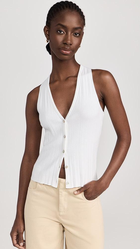 Vince Button Tank | Shopbop Product Image