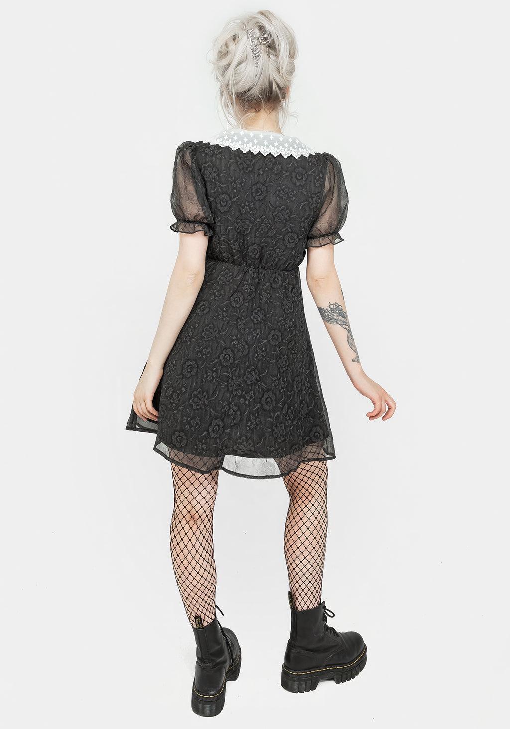 Phantasma Lace Collar Mini Dress Product Image