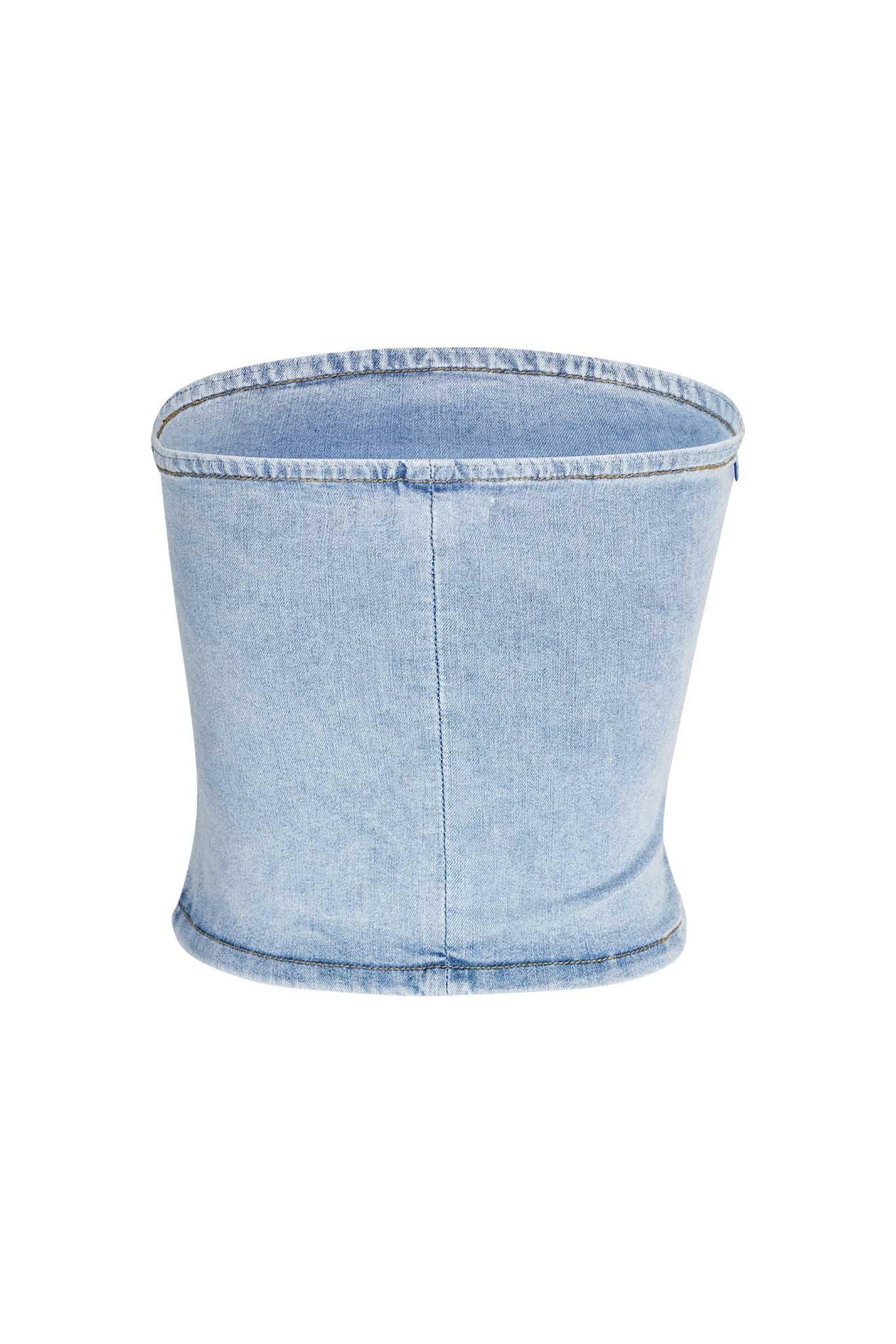 CARTER TOP - BLUE : DENIM BLUE Product Image