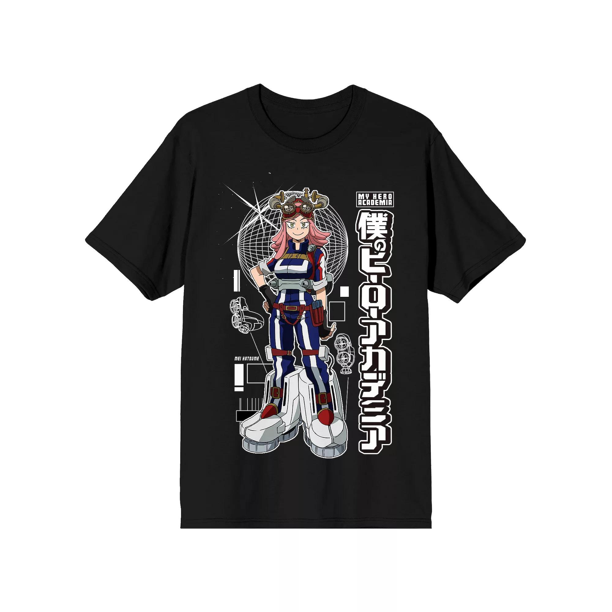 Men's My Hero Academia Mei Hatsume Short Sleeve Graphic T-Shirt, Size: XXL, Black Product Image