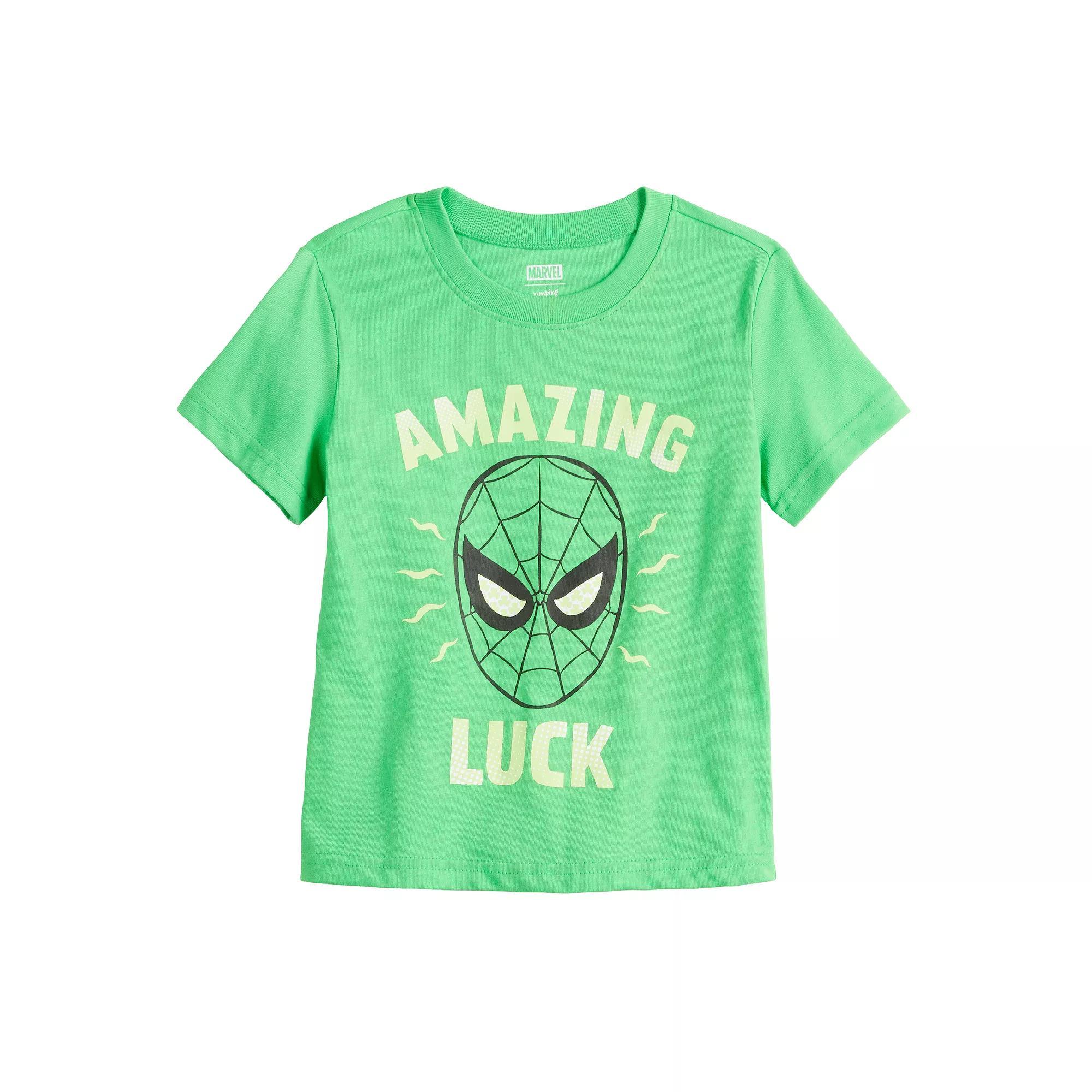 Baby & Toddler Boy Jumping Beans® Marvel Spider-Man "Amazing Luck" Graphic Tee, Toddler Boy's, Size: 2T, Green Amazing Product Image