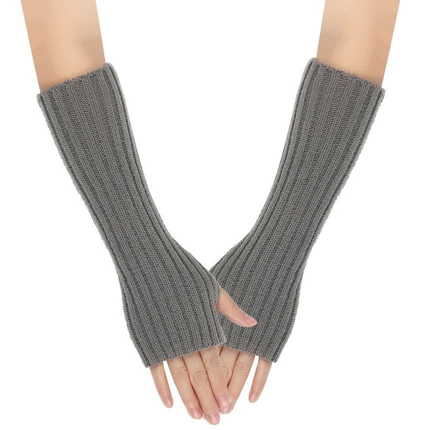 Plain Knit Arm Sleeves Product Image